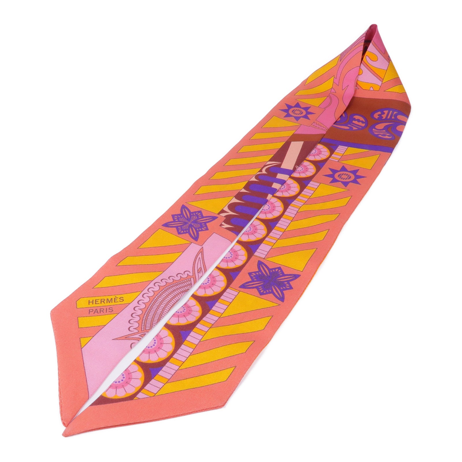 HERMES 絲質Twilly絲巾