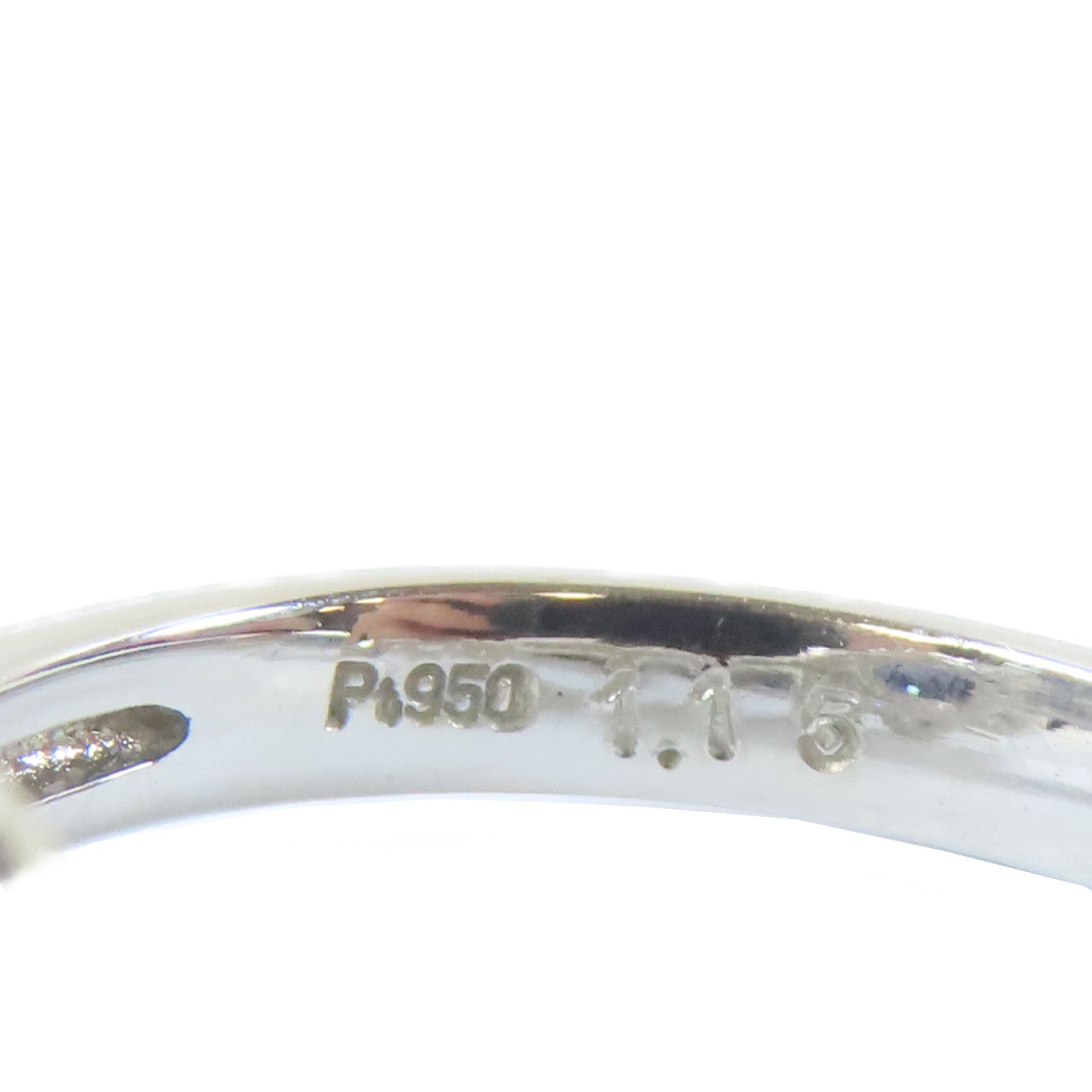 JEWELRY 【激減優惠】PT950白金Ring1.15ct藍寶石/0.78ct鑽石戒指US#5.75