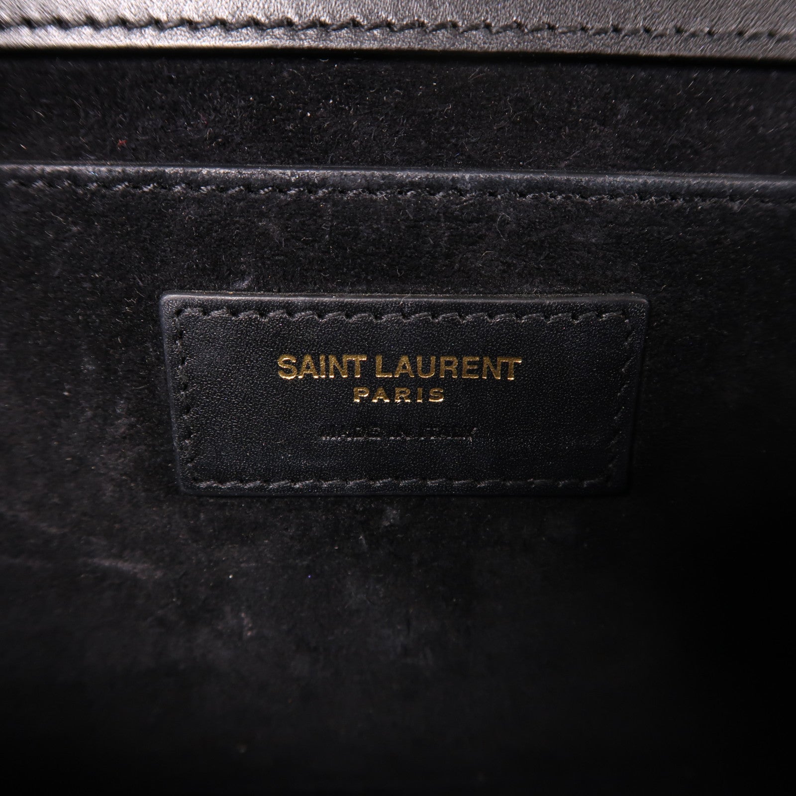 SAINT LAURENT 牛皮皮革Kate Bag金扣鏈帶肩背袋黑色