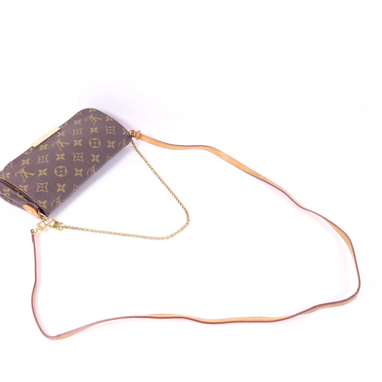 LOUIS VUITTON Monogram Favourite PM金扣手挽肩背兩用袋