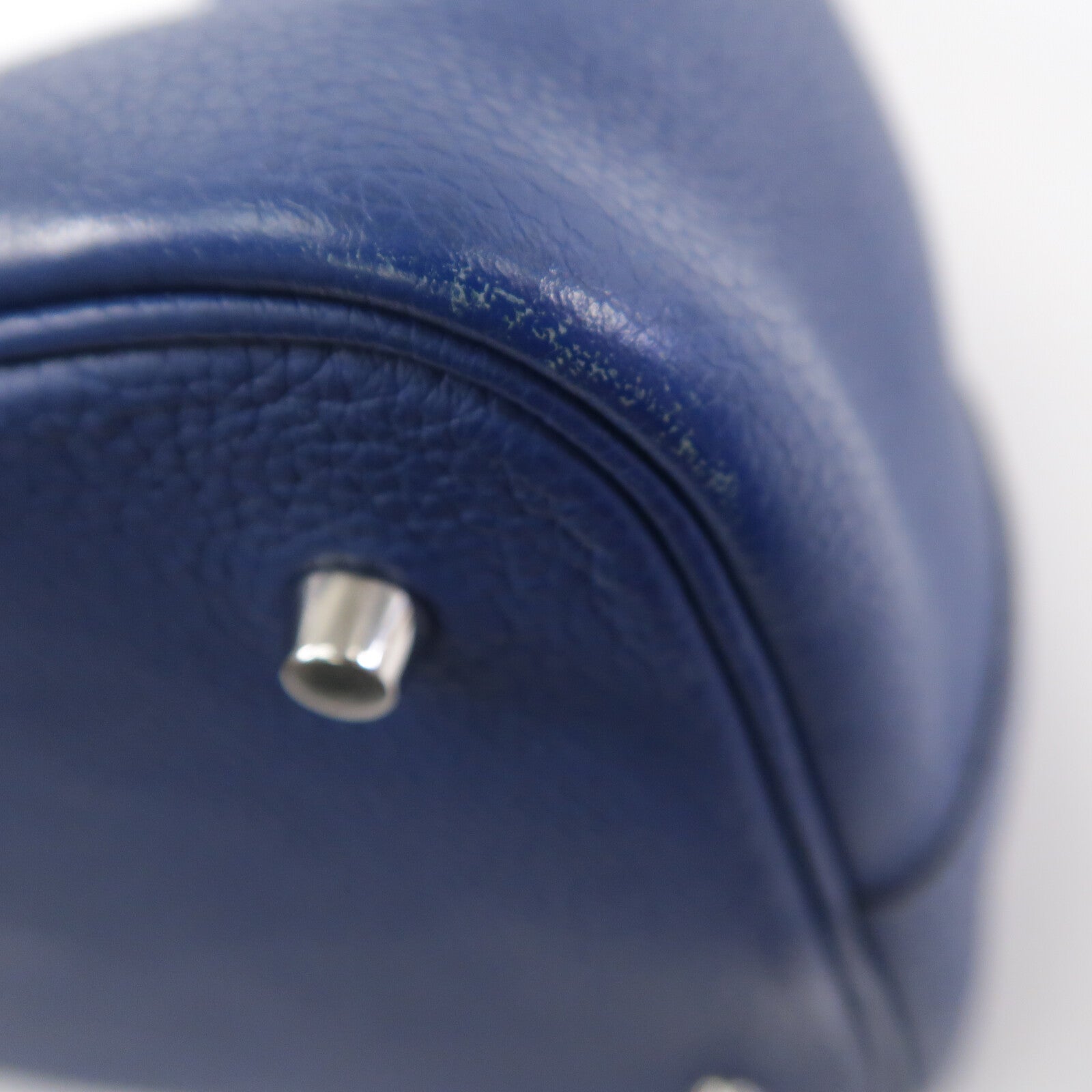 HERMES Maurice皮革Picotin MM手挽袋Deep Blue
