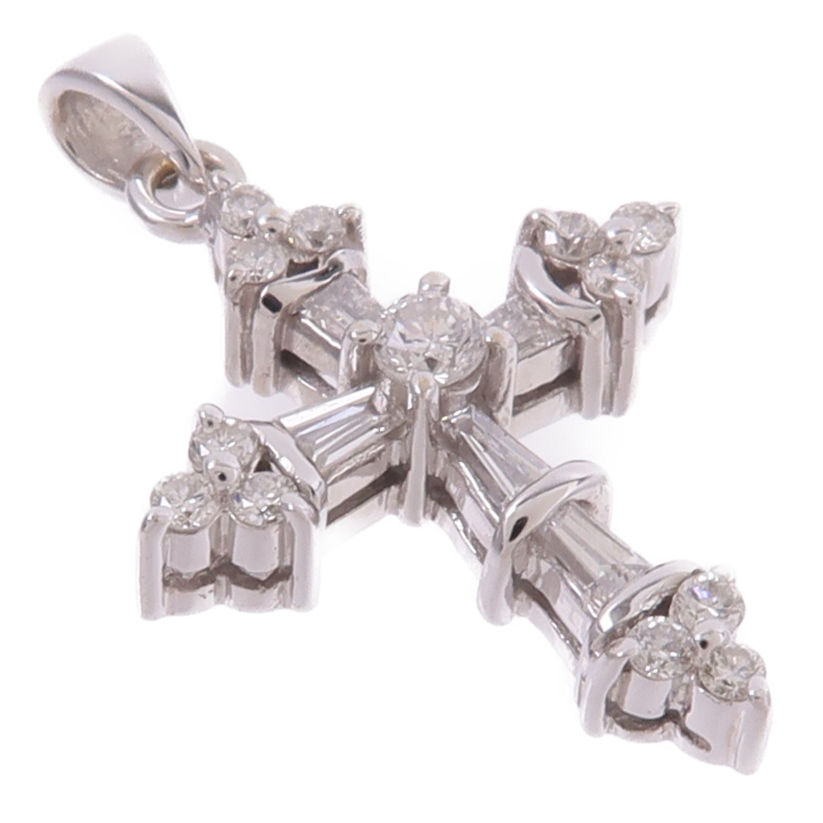 JEWELRY 18K白金Diamond Pendant Top鑽石吊墜