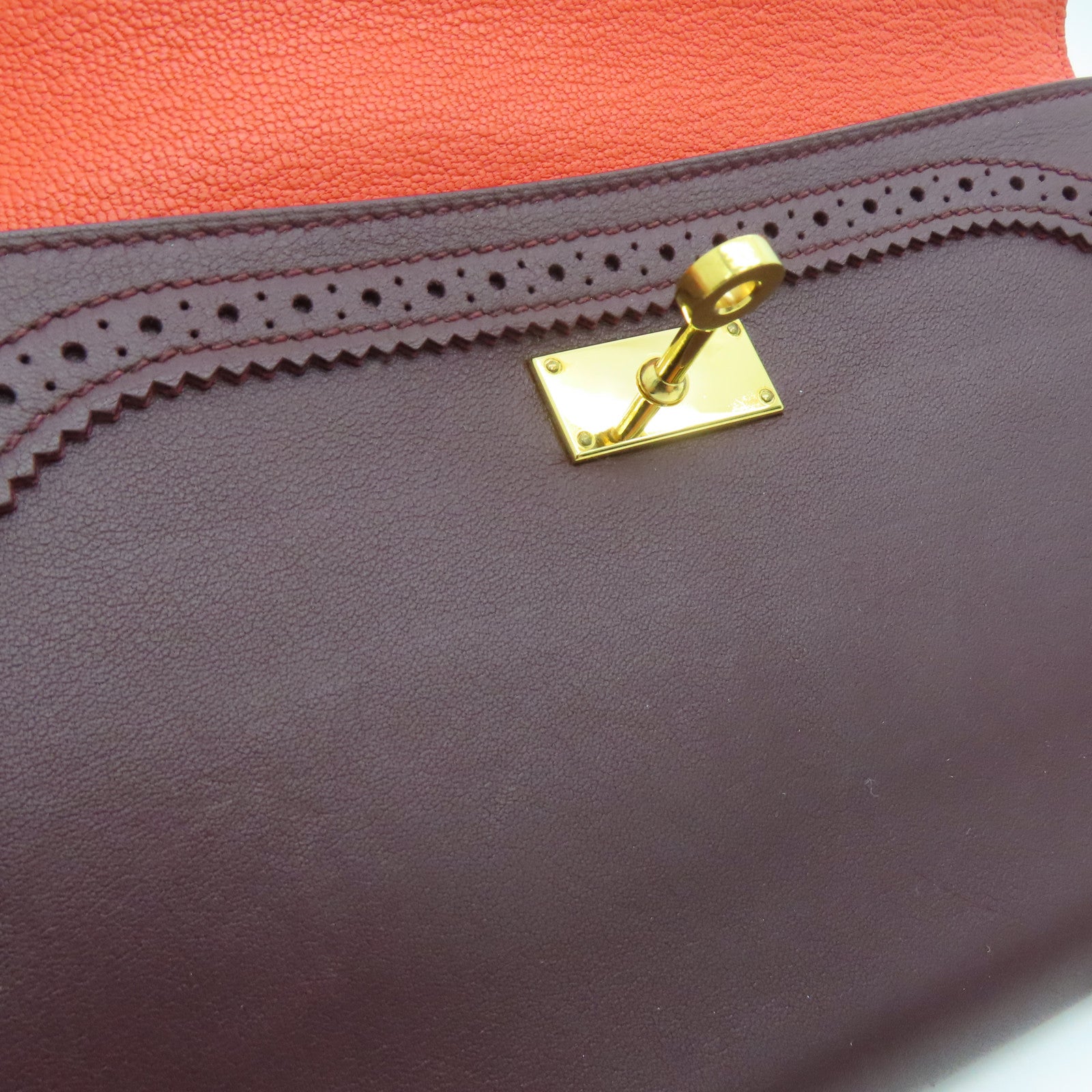 HERMES 【激減優惠】Swift/Chevre皮革Kelly Ghillies Long Wallet長錢包雙色