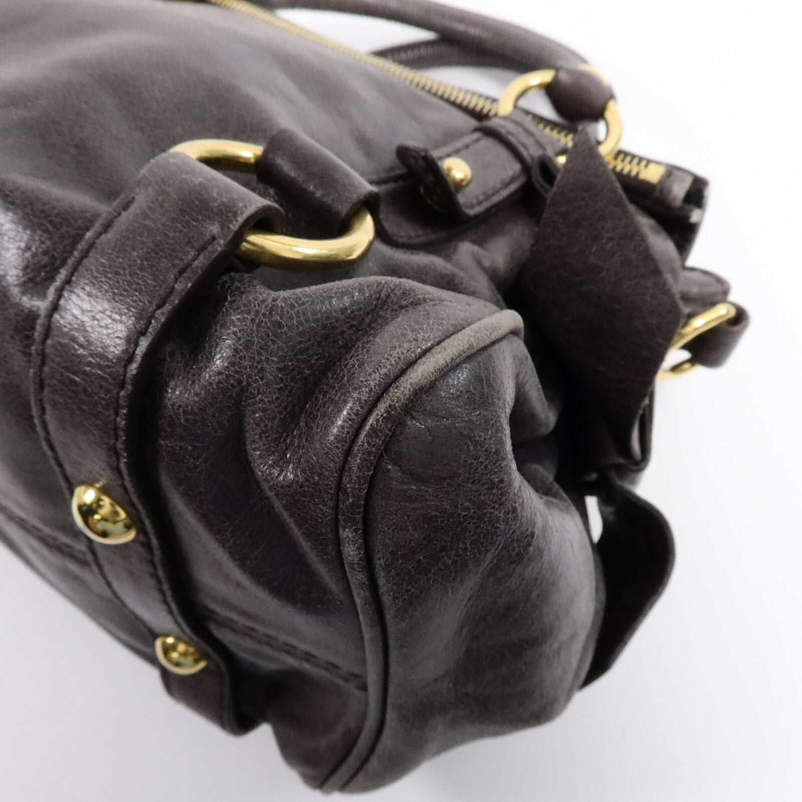 Miu Miu 牛皮皮革2 Way Shoulder Bag手挽肩背兩用袋