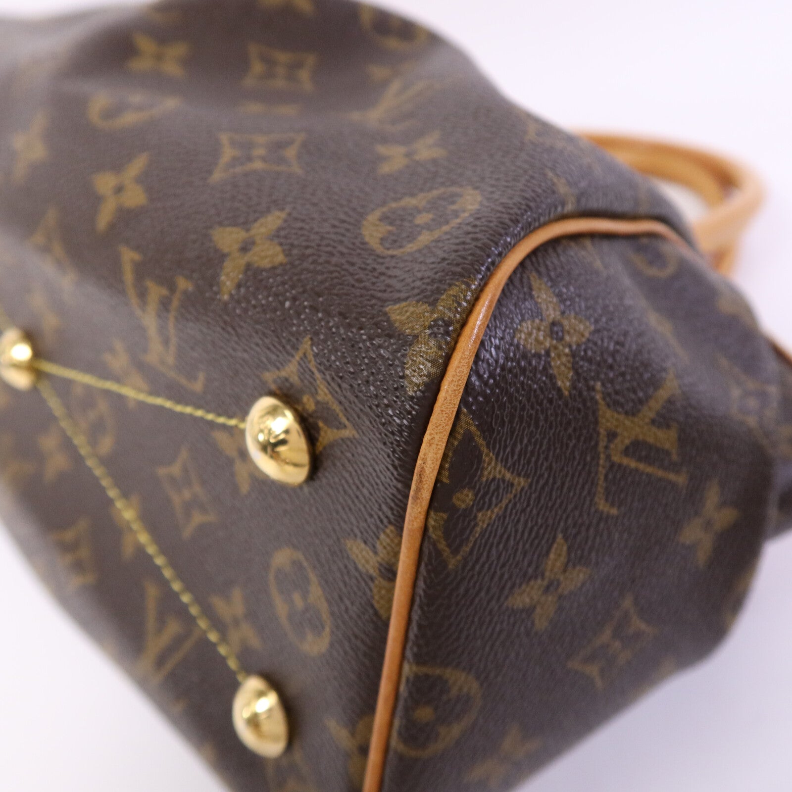 LOUIS VUITTON Monogram Tivoli PM金扣手挽袋