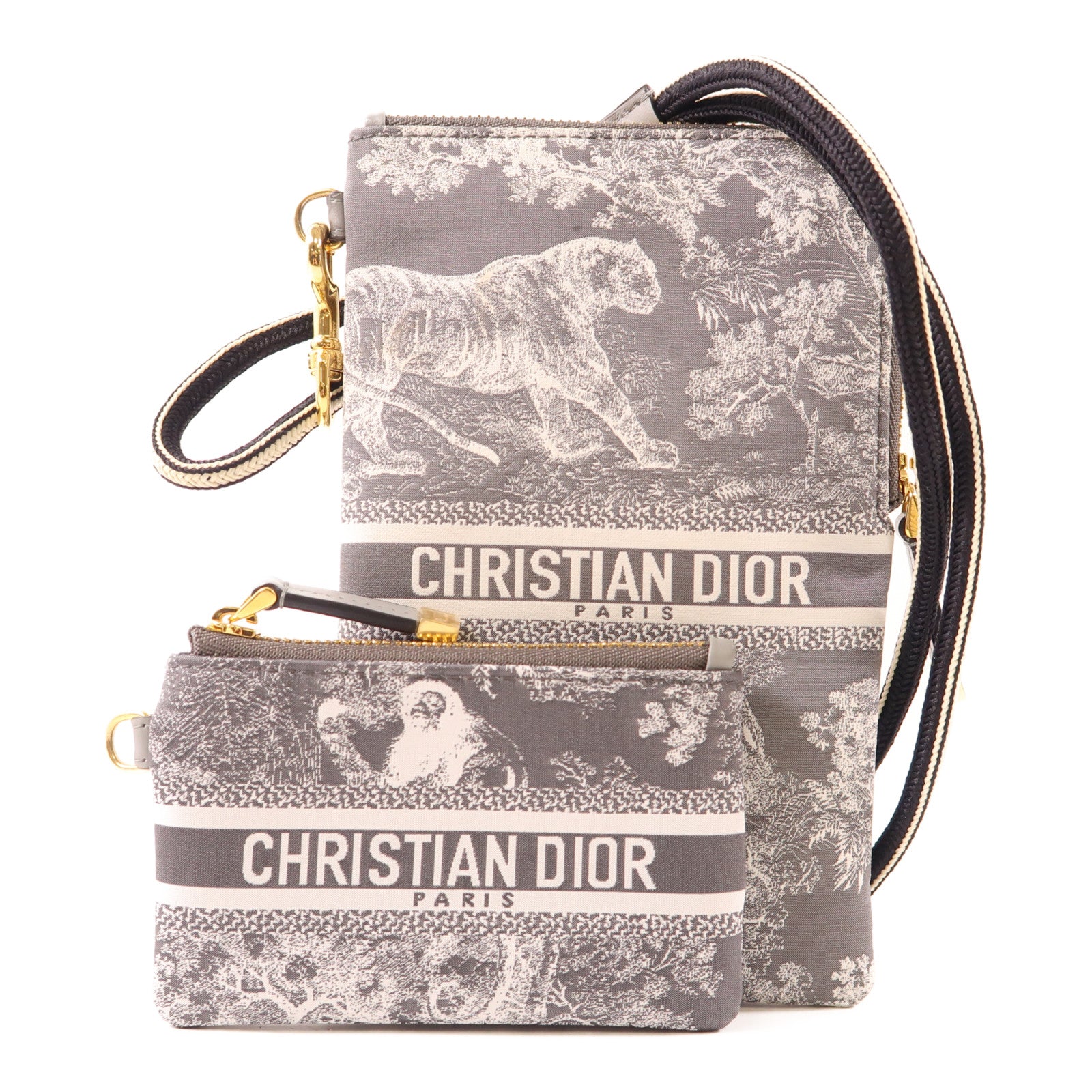 Dior 帆布Dior Travel金扣肩背袋