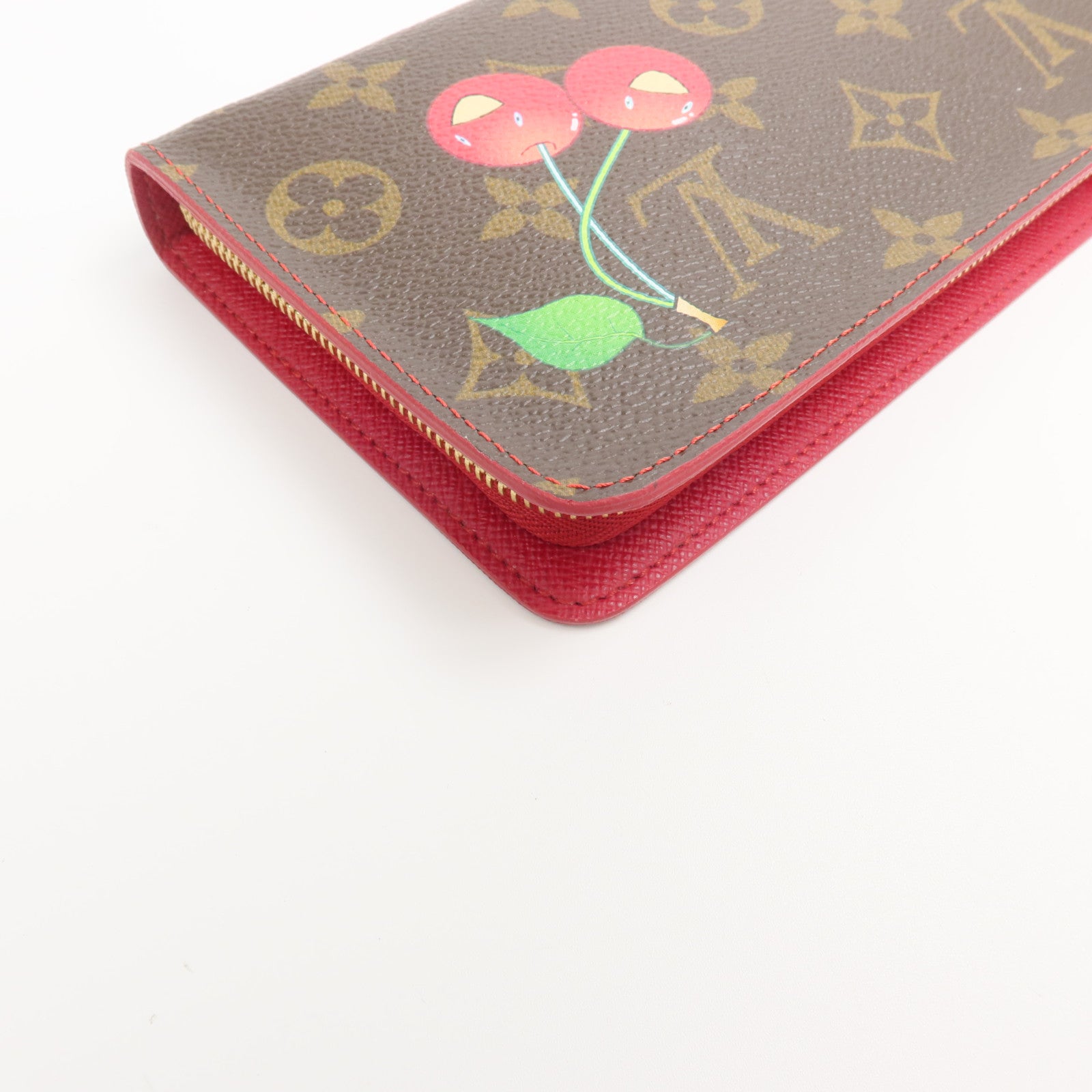 LOUIS VUITTON Monogram Cherry LVxTM Porte Monnaie Zip-Around