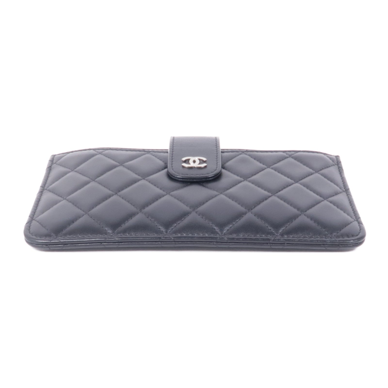 CHANEL 羊皮皮革Pouch/Clutch銀扣手拿包