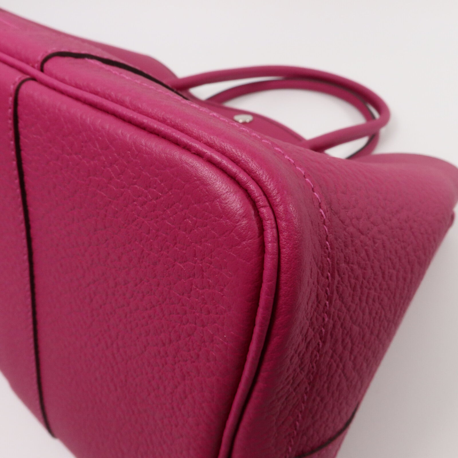 HERMES Negonda皮革Garden Party PM手挽袋Rose Pourpre