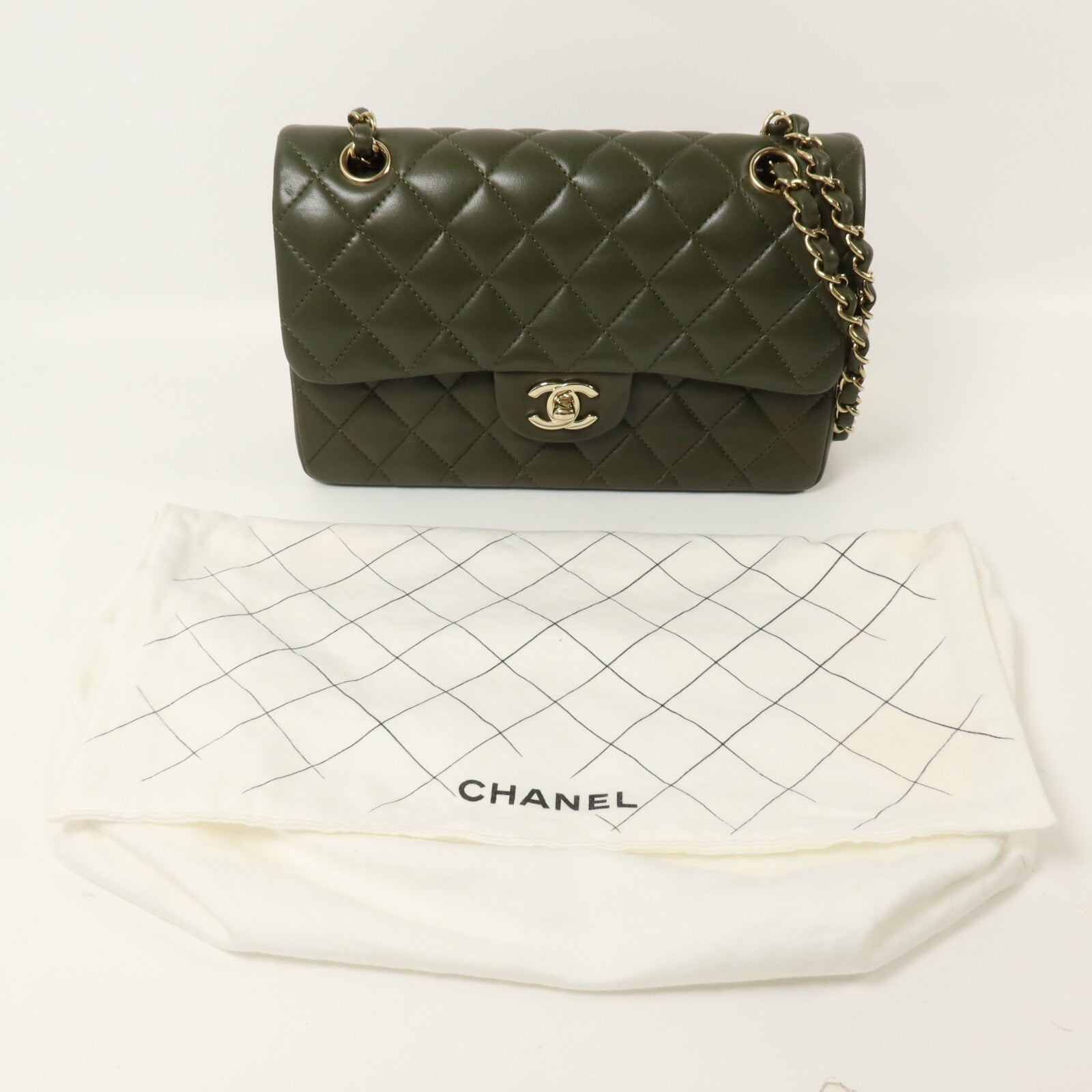 CHANEL 羊皮皮革Classic 23鏈帶肩背袋
