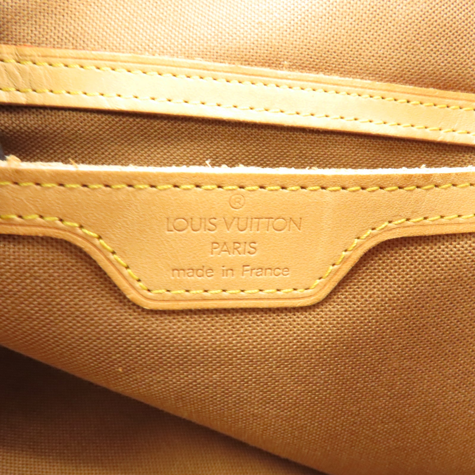 LOUIS VUITTON Monogram Montsouris GM金扣背包棕色