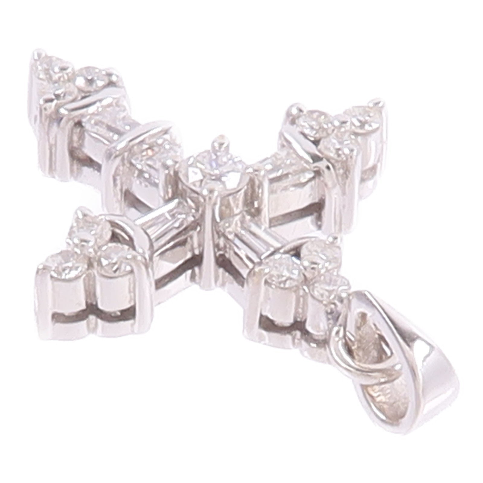 JEWELRY 18K白金Diamond Pendant Top鑽石吊墜