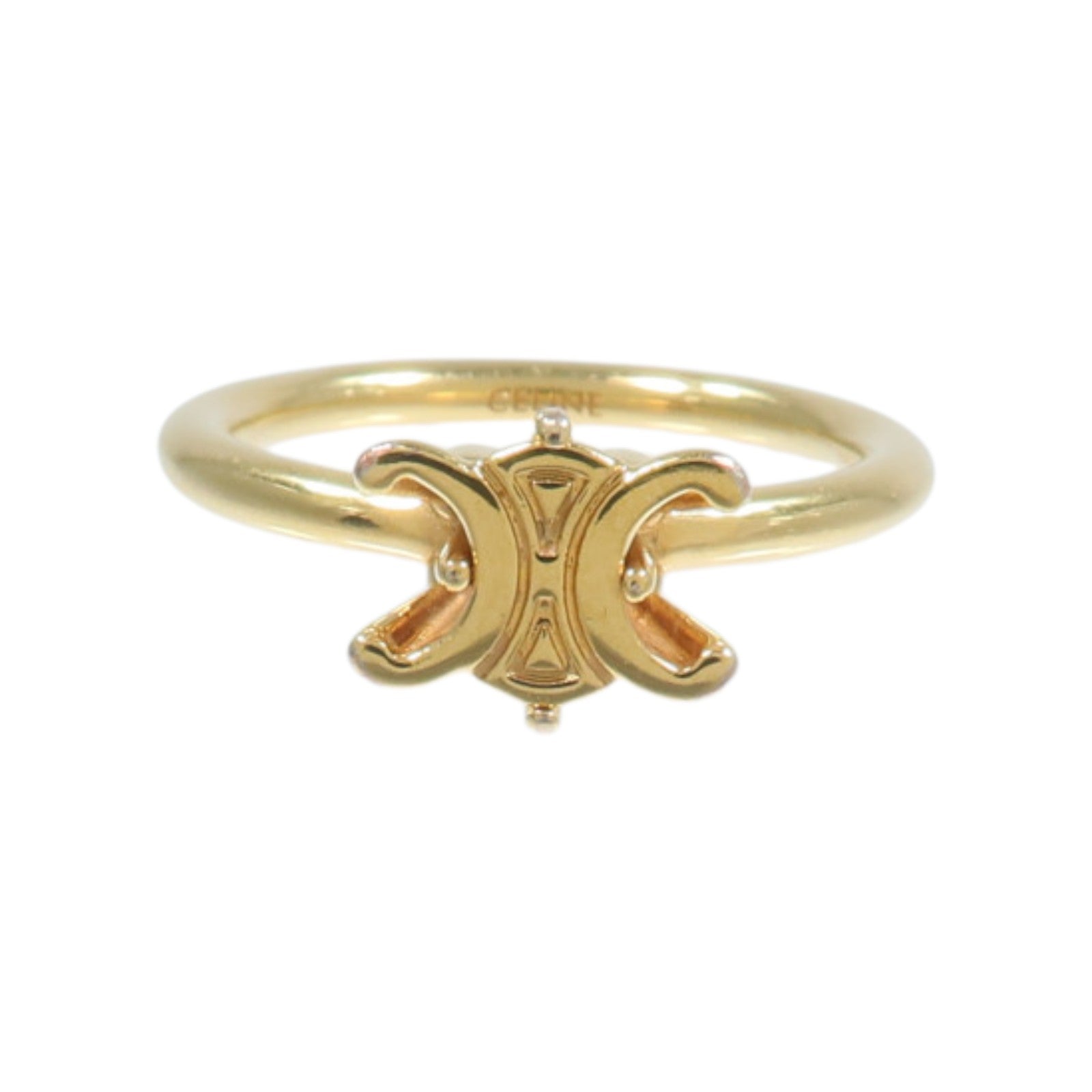 CELINE 黃銅Triomphe Asymmetric Ring戒指