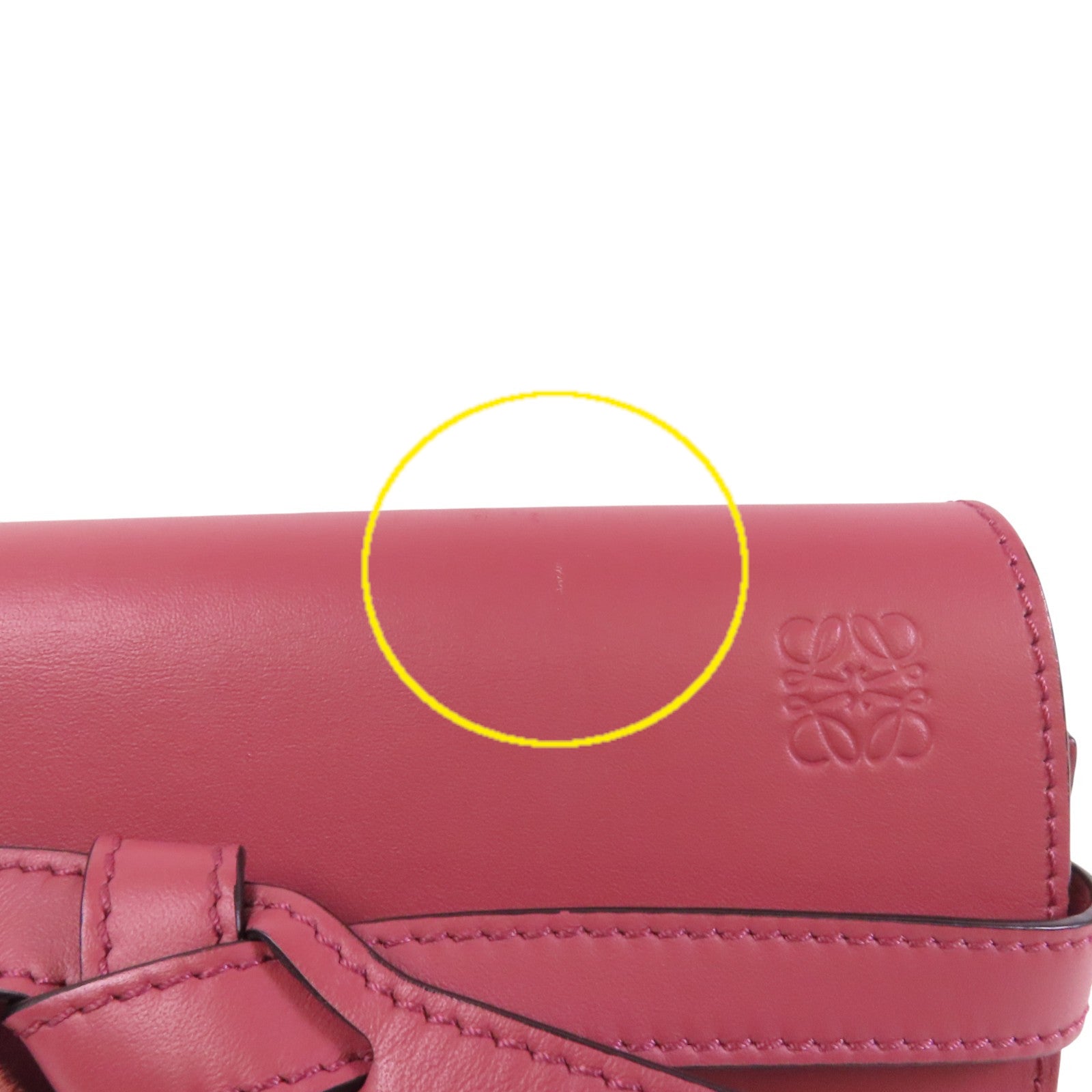 LOEWE 牛皮皮革Mini Gate金扣肩背袋