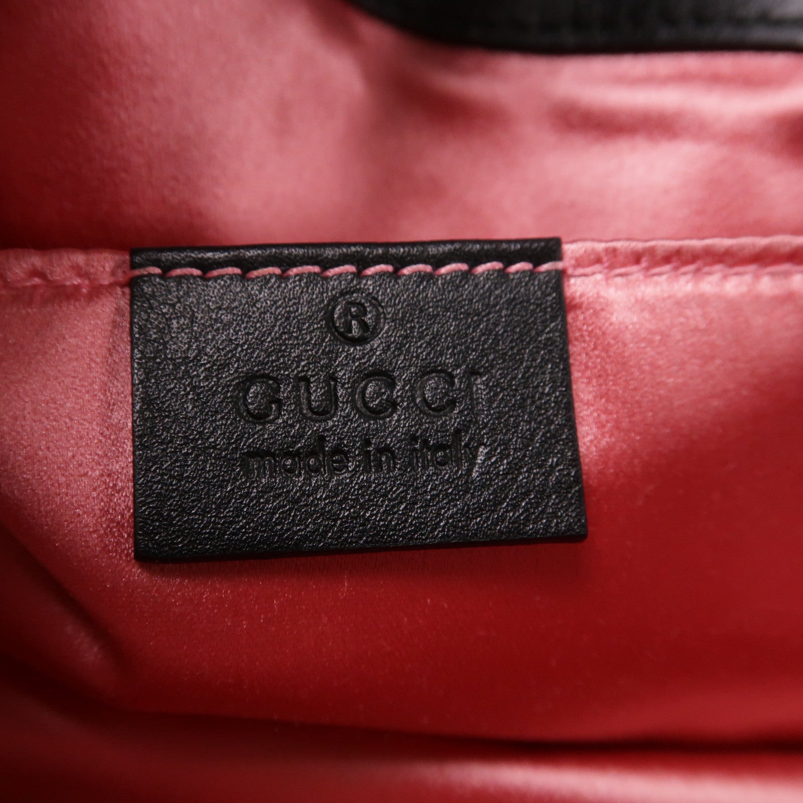 GUCCI 天鵝絨Mini GG Marmont金扣鏈帶肩背袋黑色