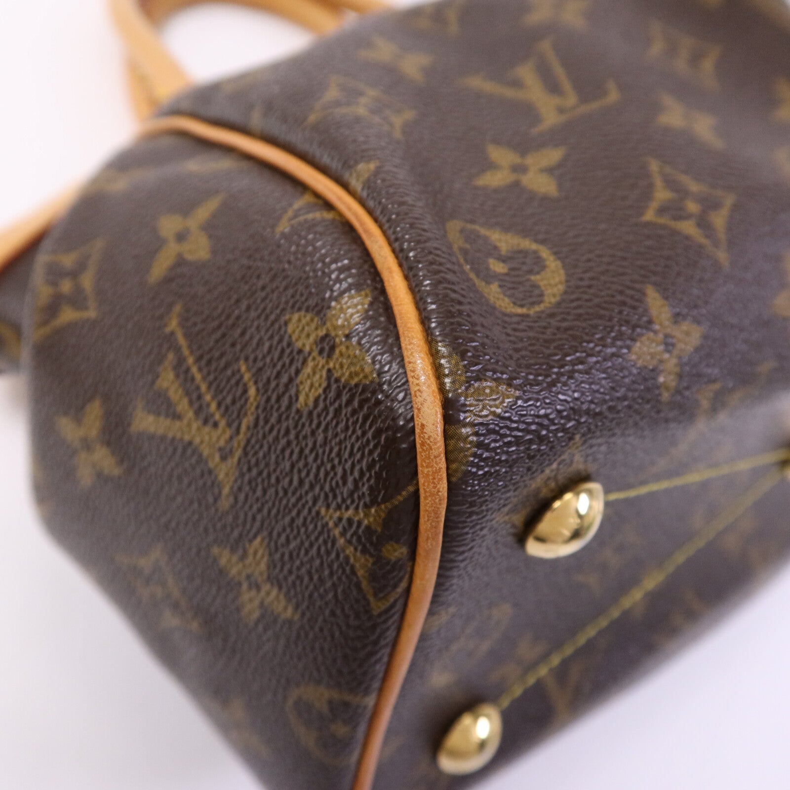 LOUIS VUITTON Monogram Tivoli PM金扣手挽袋
