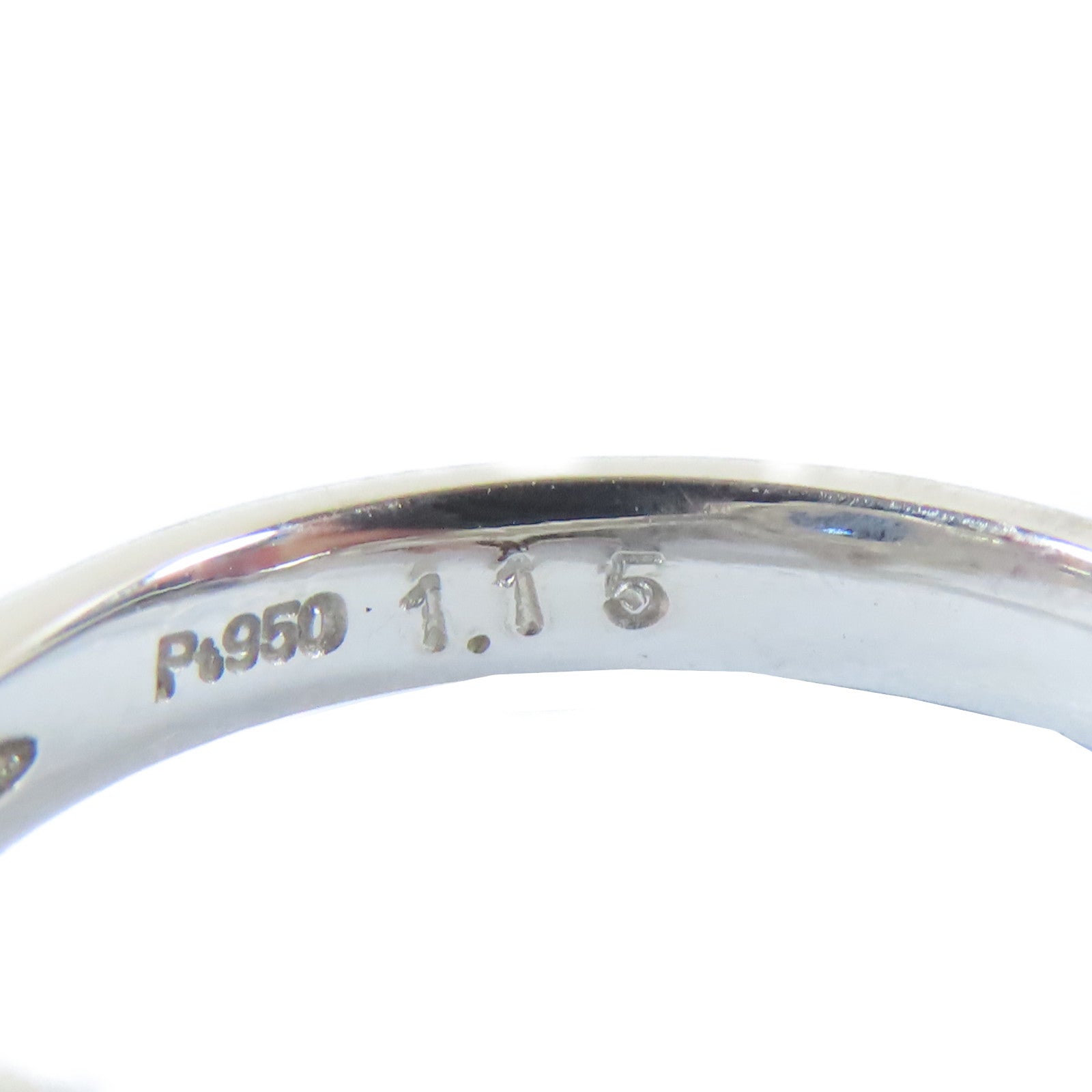 JEWELRY 【激減優惠】PT950白金Ring1.15ct藍寶石/0.78ct鑽石戒指US#5.75