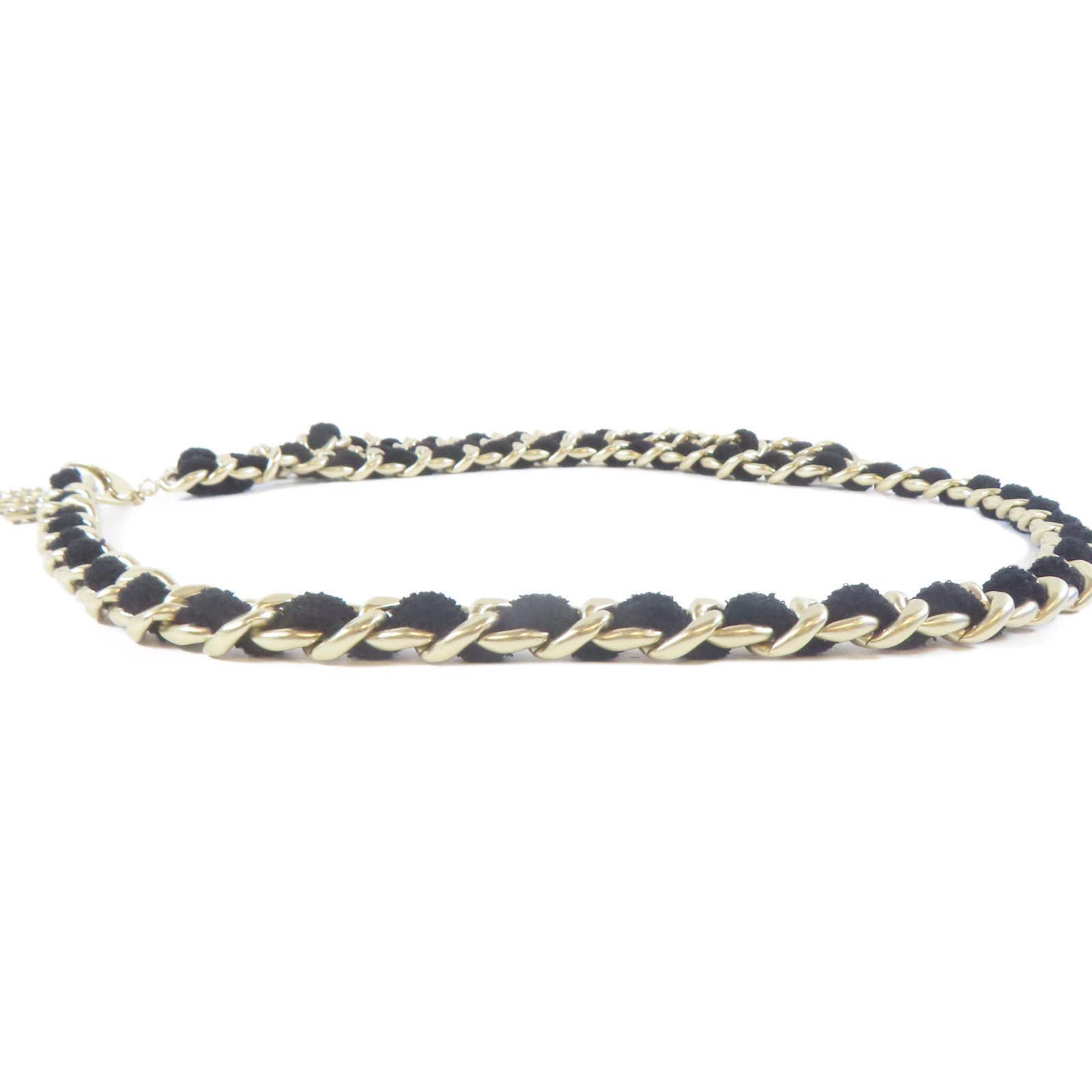 CHANEL 【激減優惠】金屬Chain Belt腰帶黑色/金色