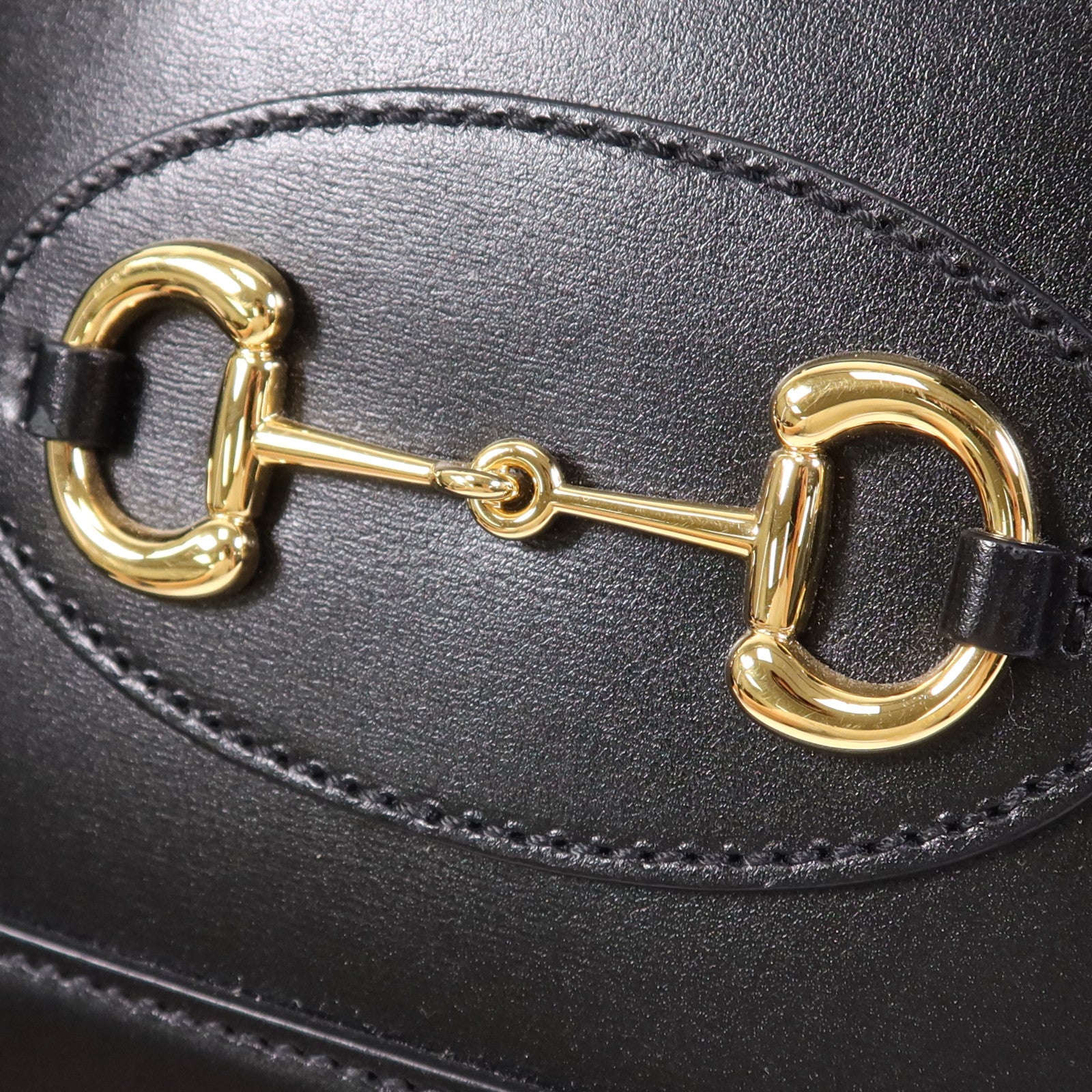 GUCCI 牛皮皮革Horsebit 1955 Mini Top Handle金扣手挽肩背兩用袋