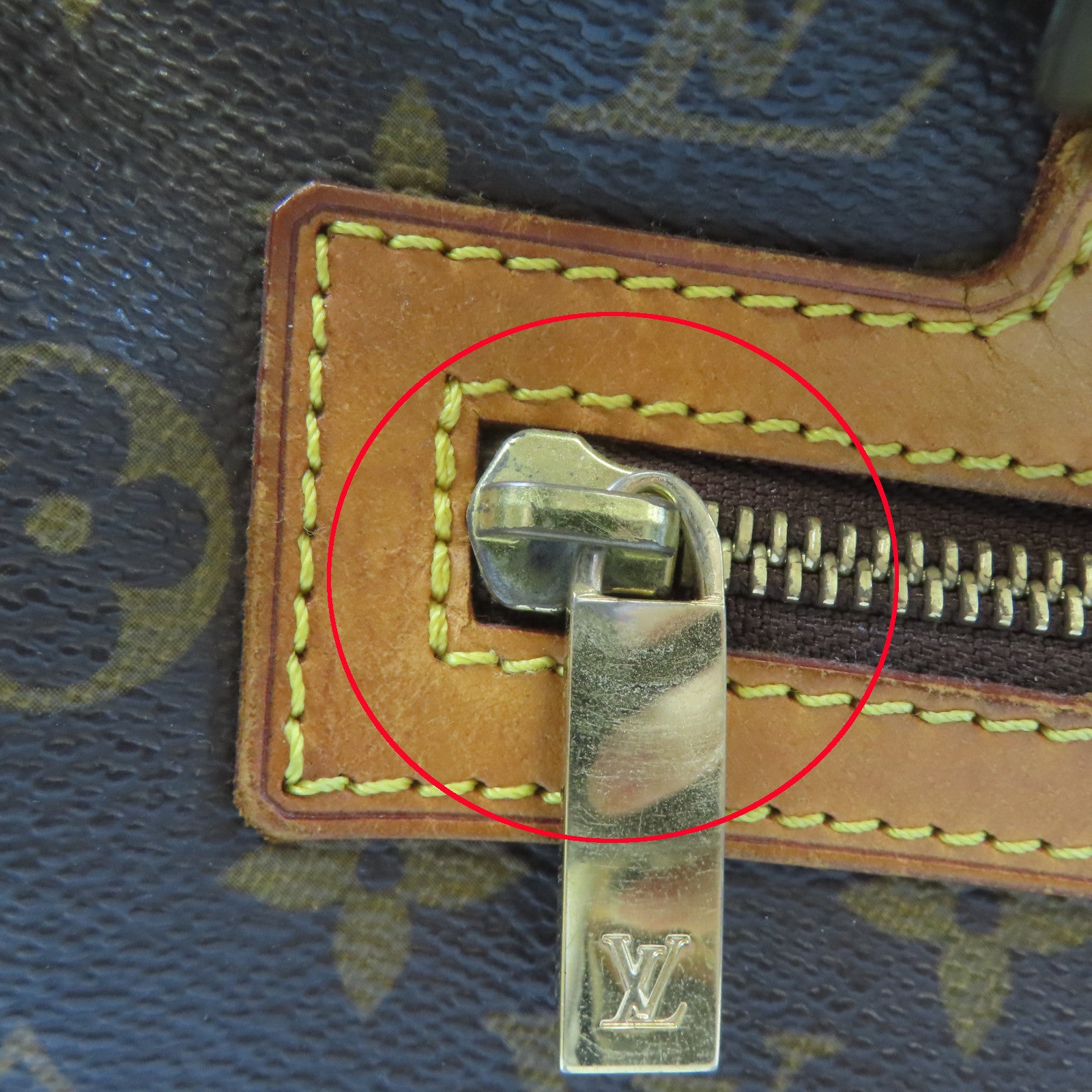 LOUIS VUITTON Monogram Cite GM金扣肩背袋啡色