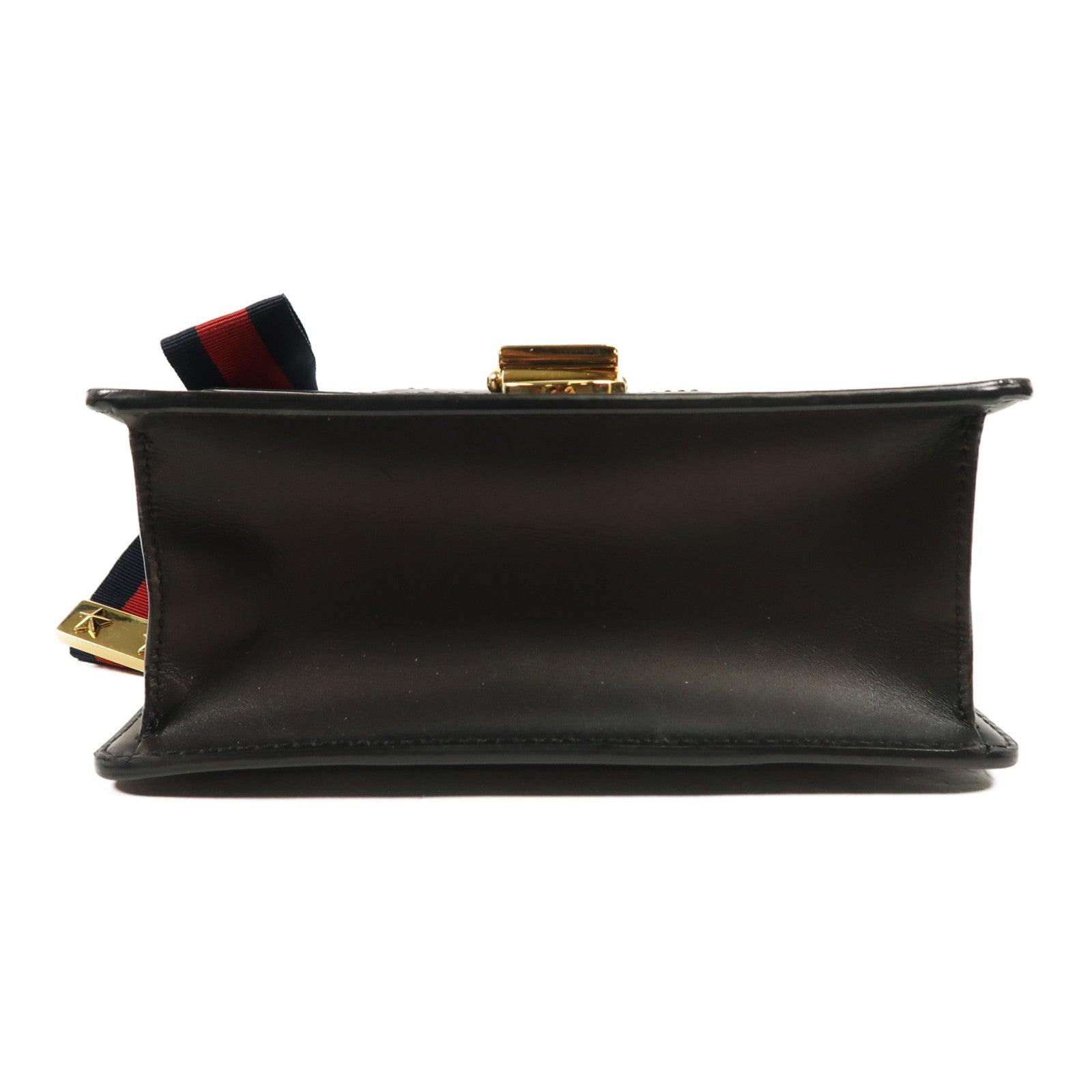 GUCCI 牛皮皮革Sylvie Mini Bag金扣鏈帶肩背袋