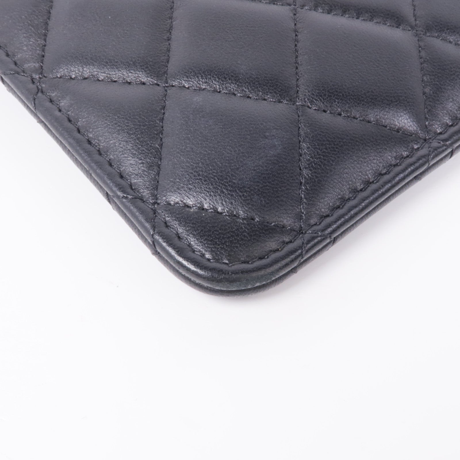CHANEL 羊皮皮革Pouch/Clutch銀扣手拿包