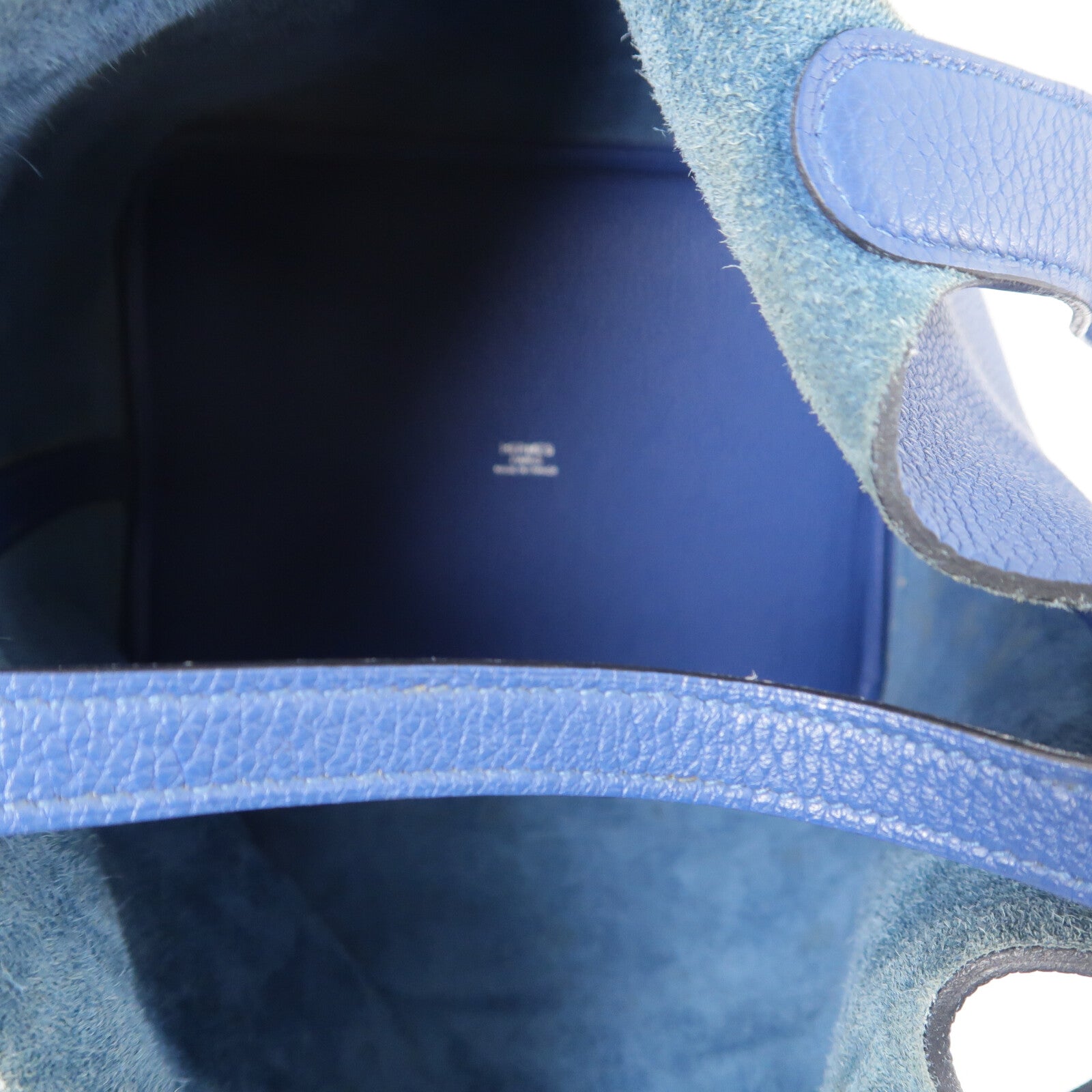 HERMES Maurice皮革Picotin MM手挽袋Deep Blue