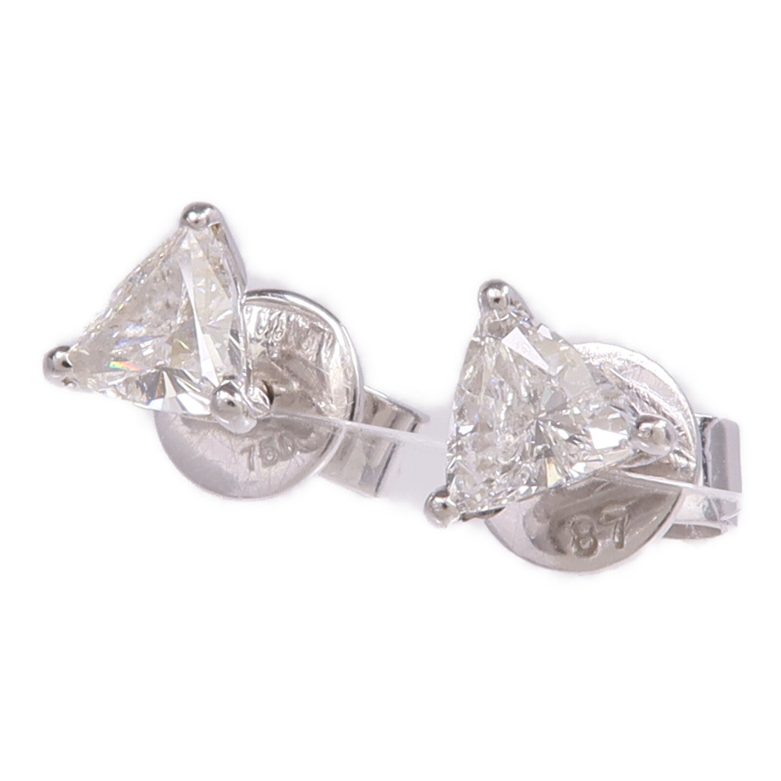 JEWELRY 18K白金Diamond Earrings鑽石耳環