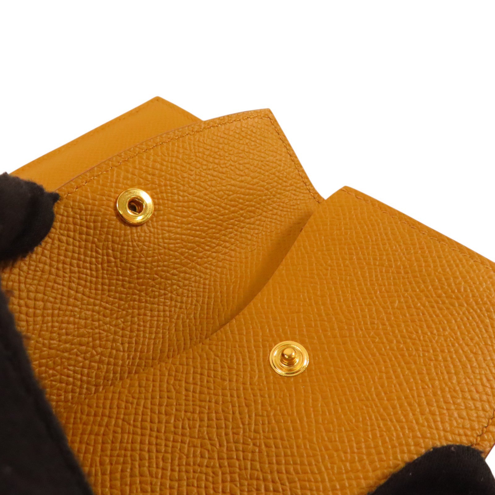 HERMES【激減優惠】 Epsom皮革Bearn Card Case金扣卡套