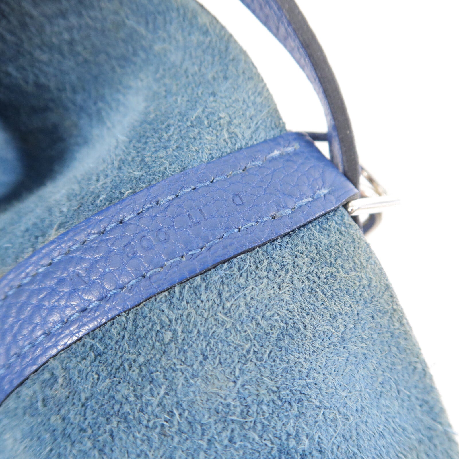 HERMES Maurice皮革Picotin MM手挽袋Deep Blue