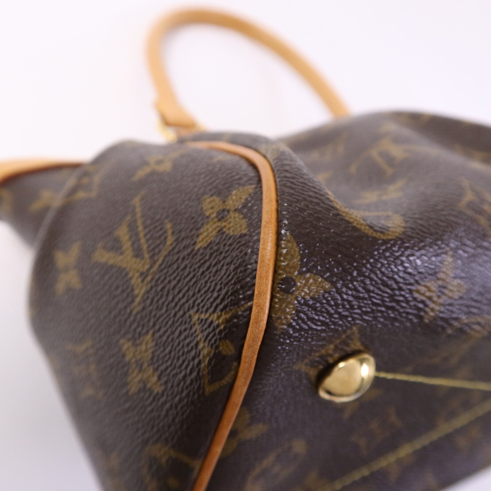 LOUIS VUITTON Monogram Tivoli PM金扣手挽袋