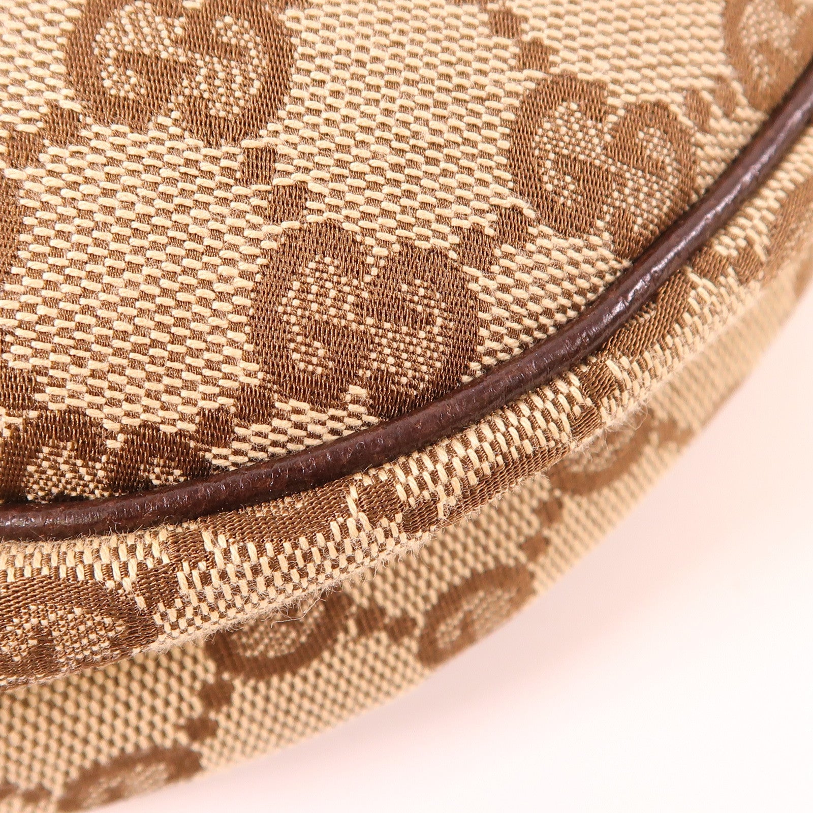 GUCCI 帆布Shoulder Bag銀扣肩背袋