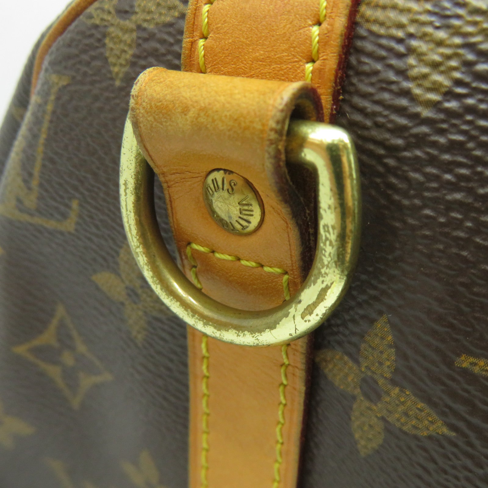 LOUIS VUITTON Monogram Speedy Bandouliere 30金扣手挽肩背兩用袋啡色