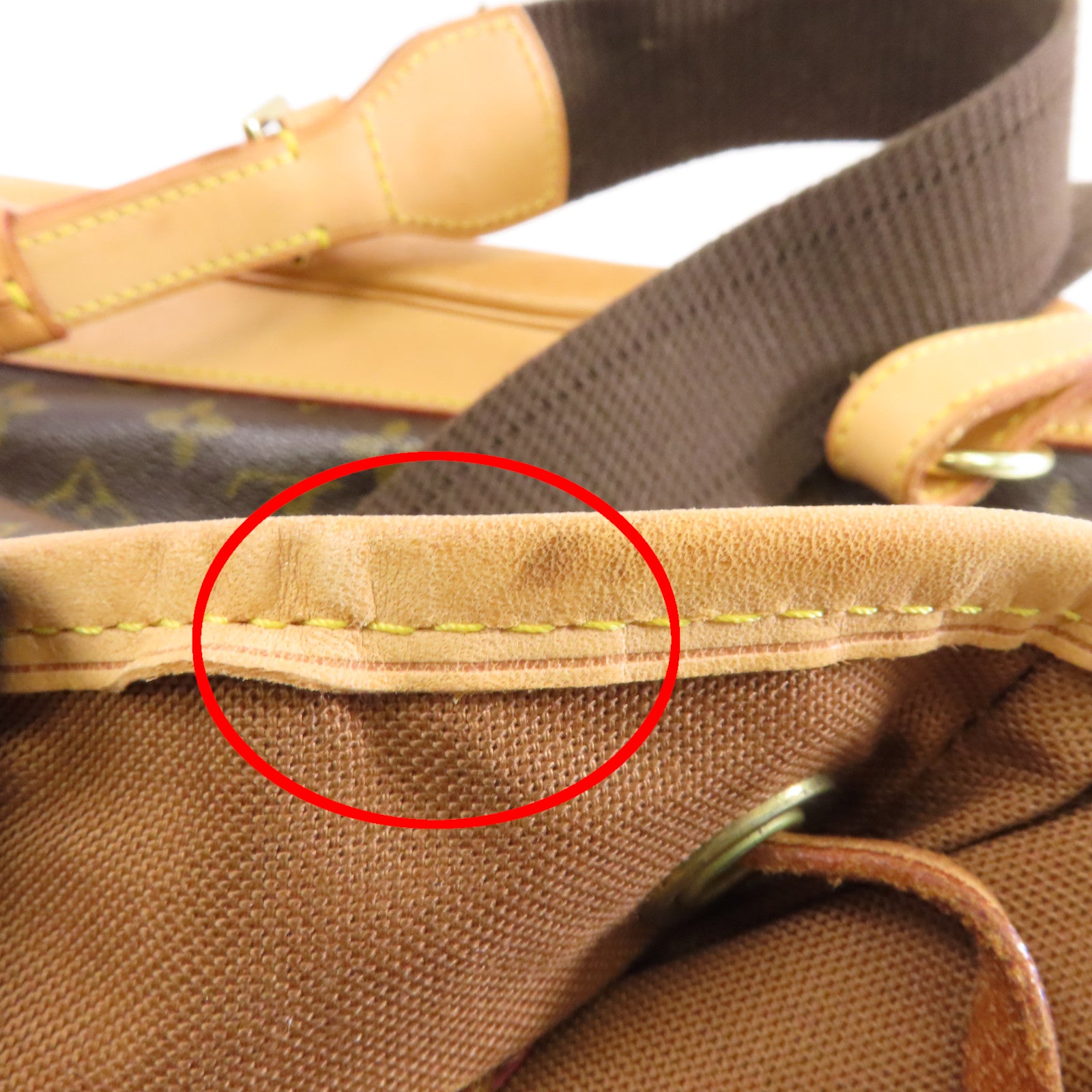 LOUIS VUITTON Monogram Montsouris GM金扣背包棕色