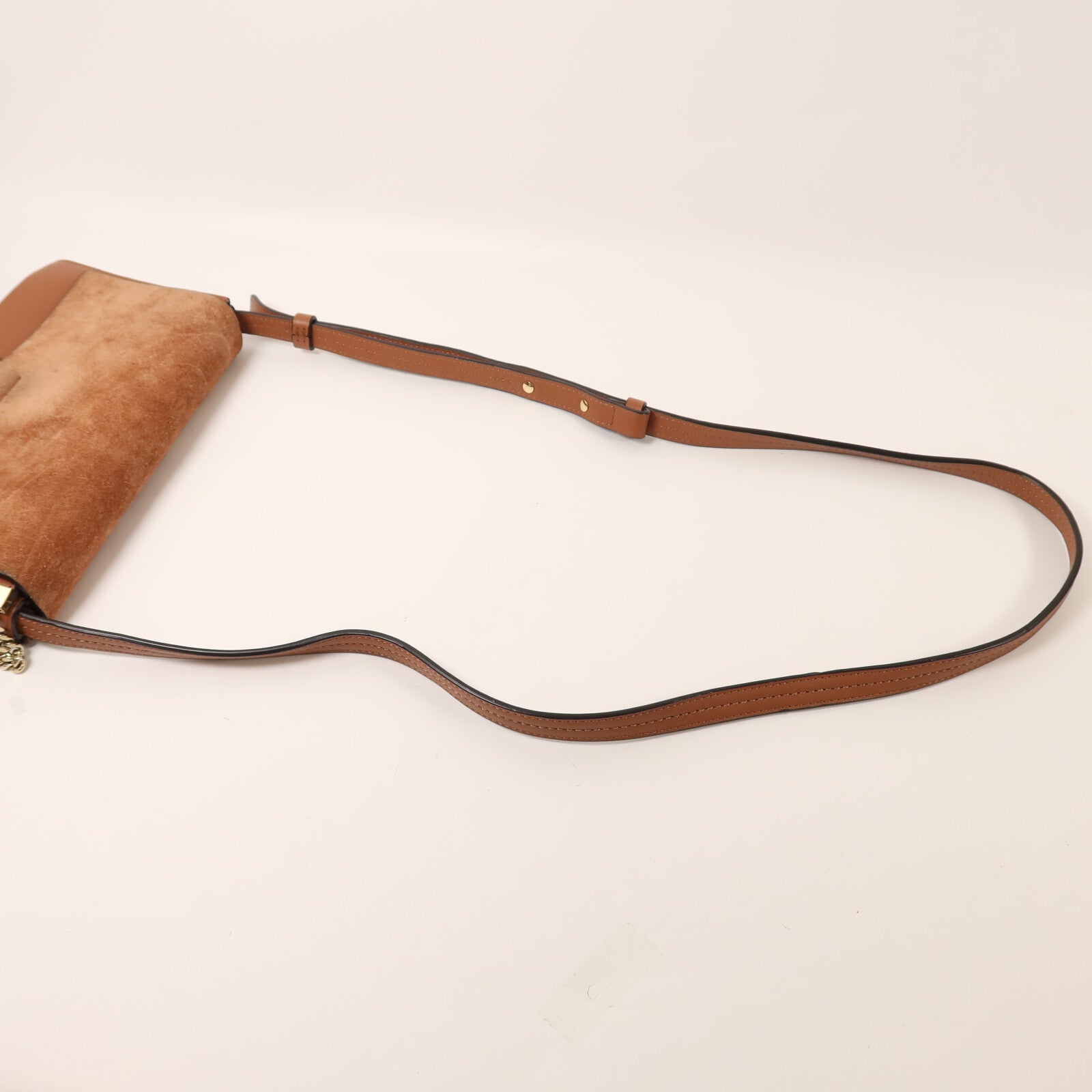 Chloe 麂皮皮革/牛皮皮革Shoulder Bag肩背袋