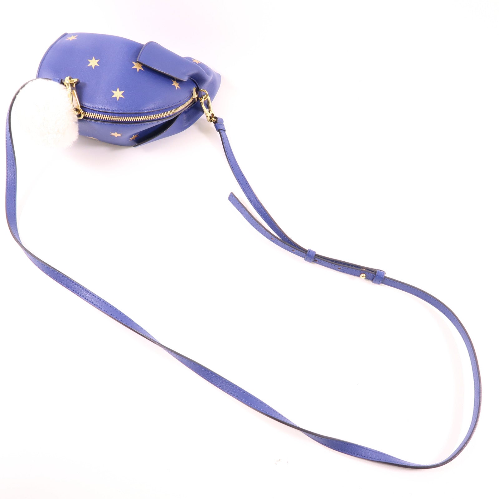 LOEWE 牛皮皮革Bunny Star Mini Bag金扣肩背袋