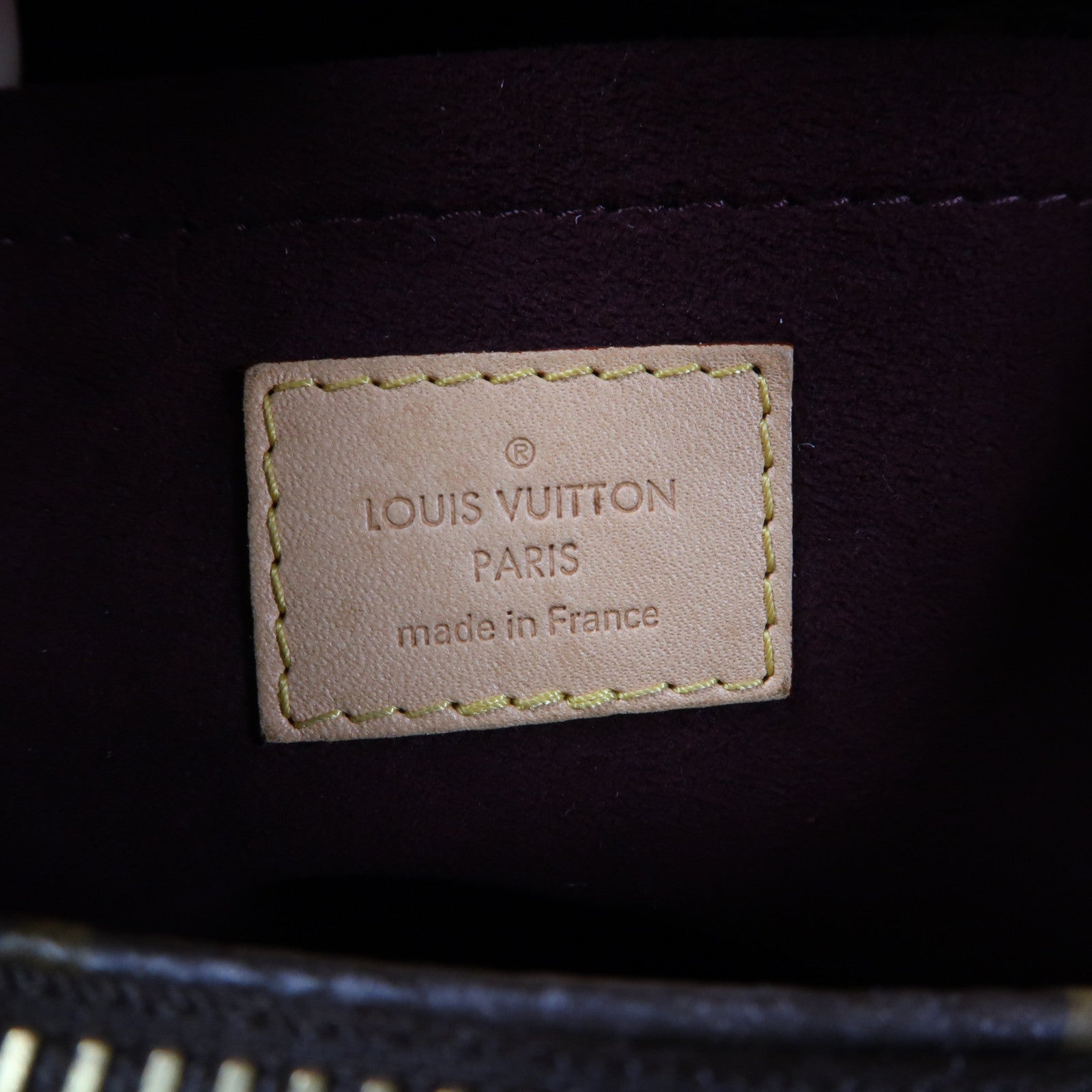 LOUIS VUITTON Monogram Montaigne MM金扣手挽肩背兩用袋啡色