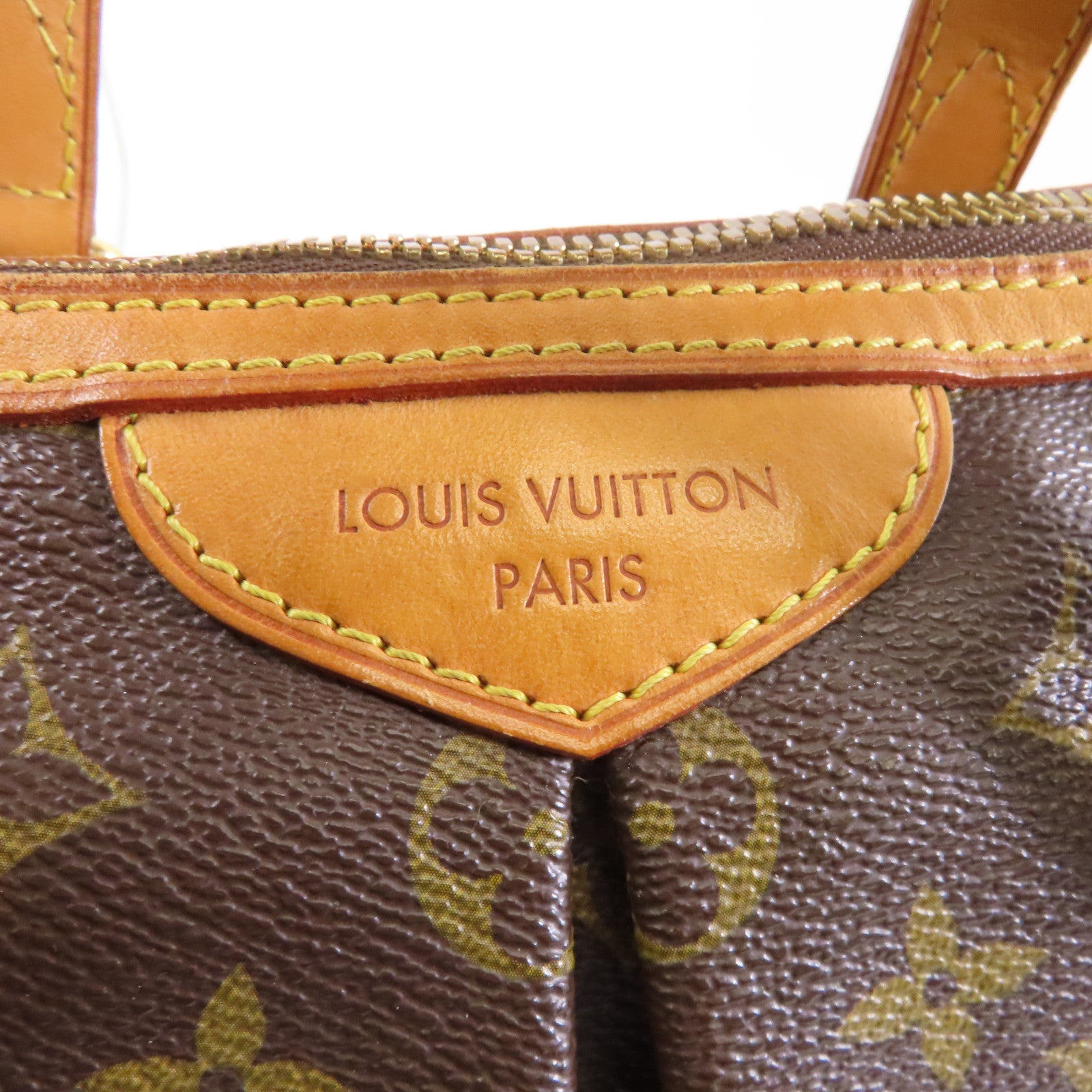LOUIS VUITTON Monogram Palermo PM金扣手挽肩背兩用袋棕色