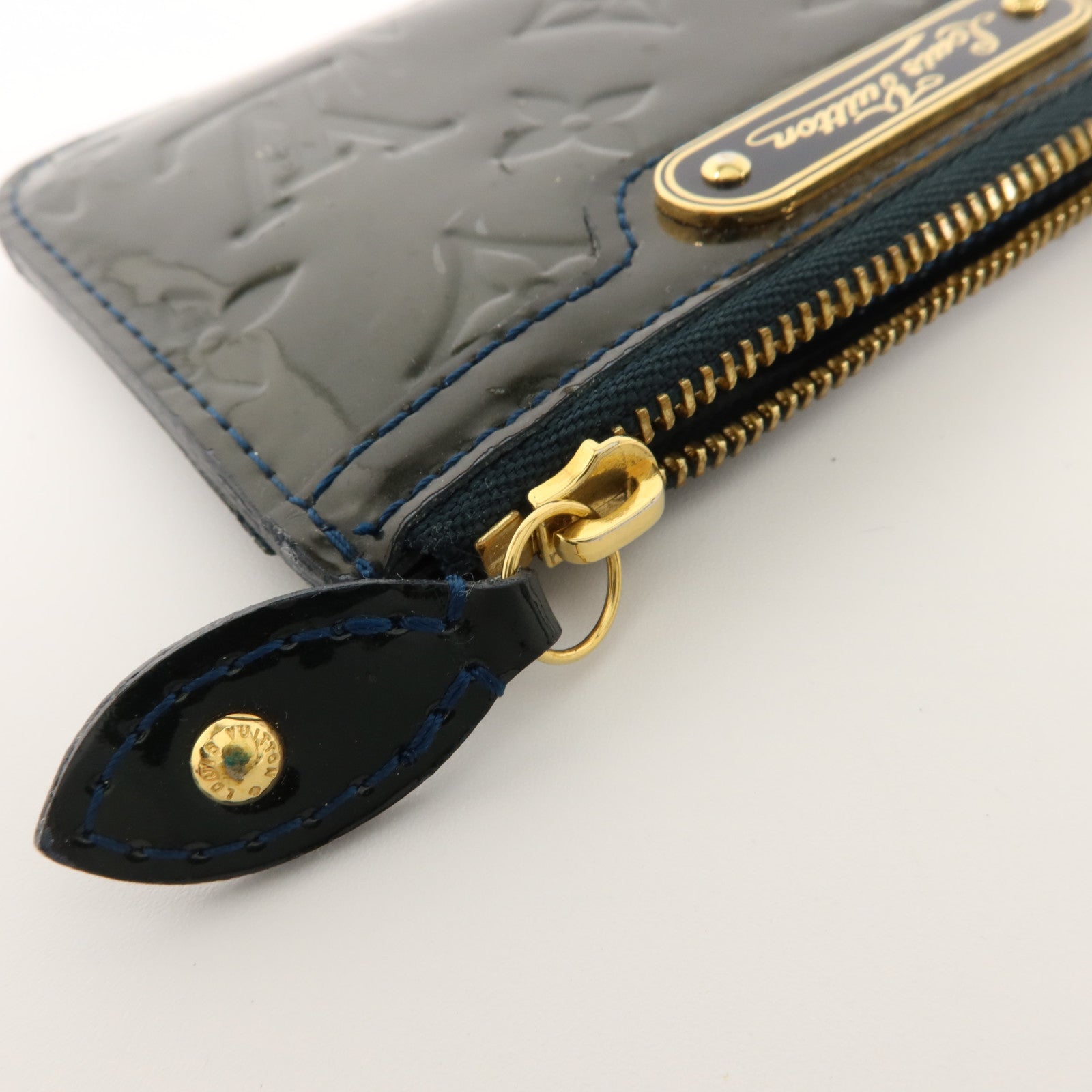 LOUIS VUITTON Monogram Vernis Pochette Cles NM金扣零錢包