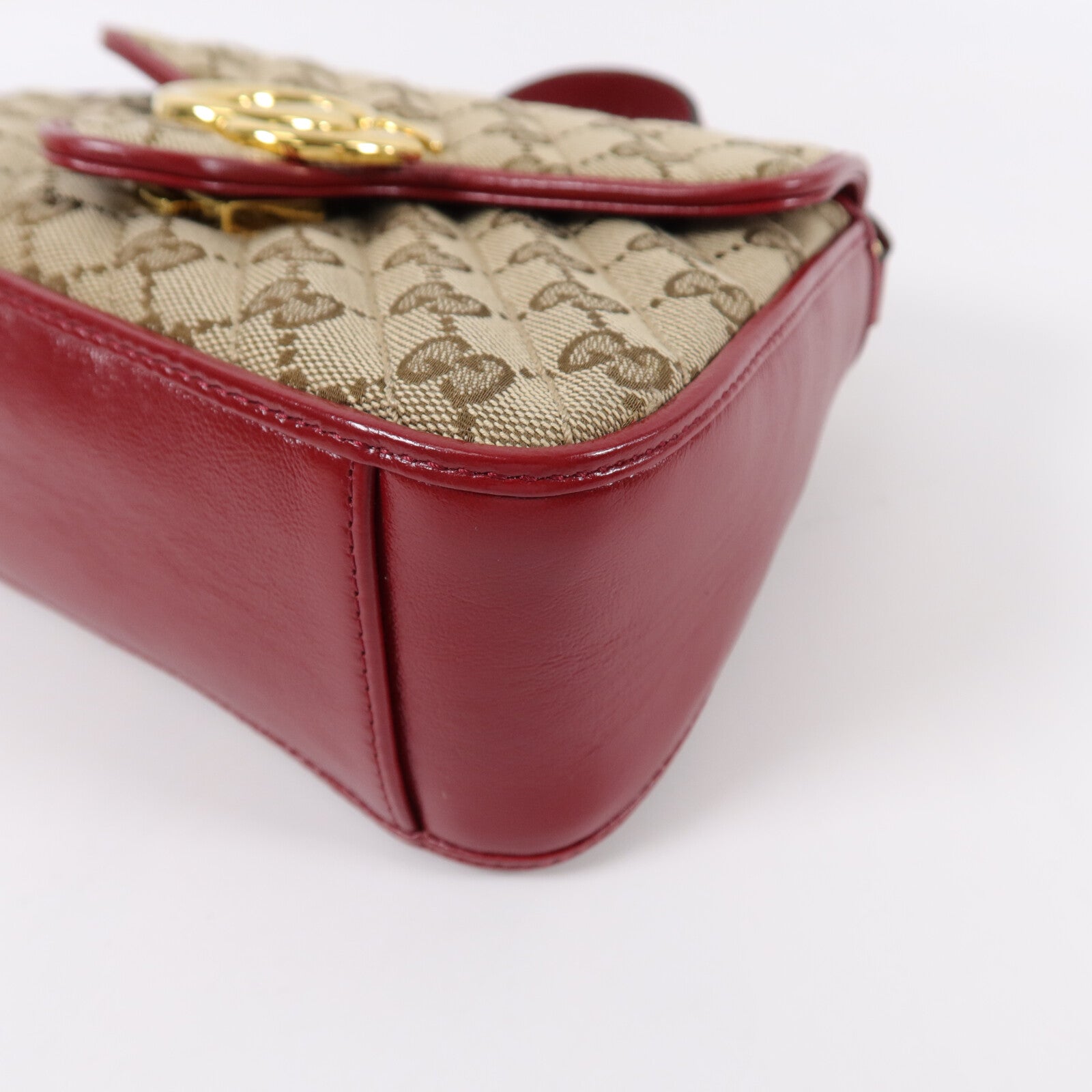 GUCCI 帆布GG Marmont Mini手挽肩背兩用袋