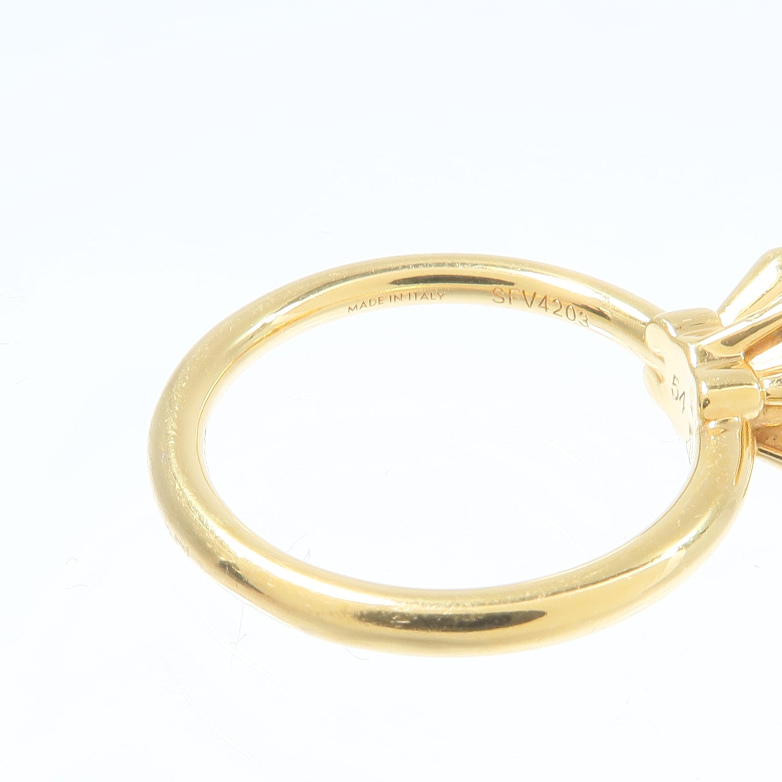 CELINE 黃銅Triomphe Asymmetric Ring戒指