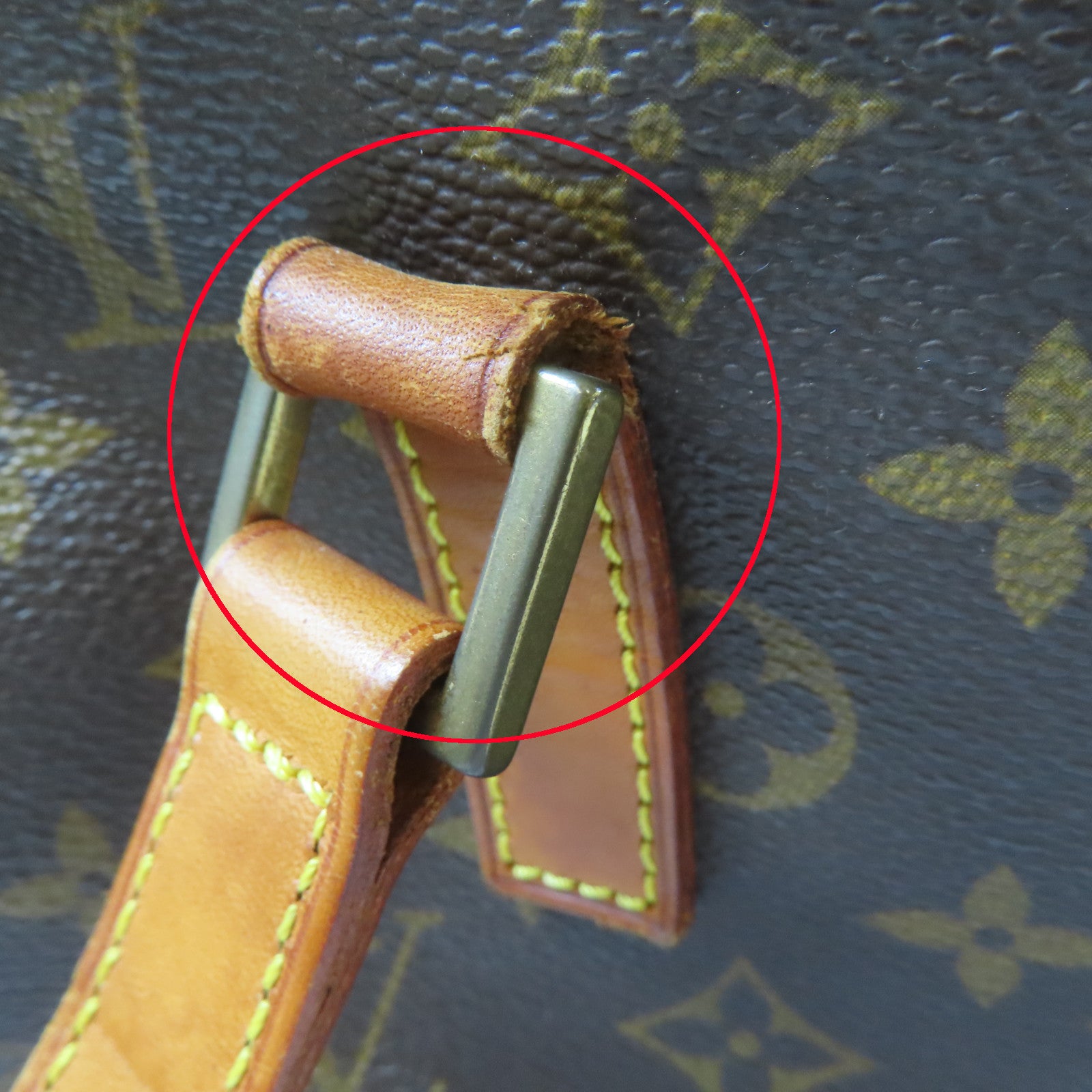 LOUIS VUITTON Monogram Cite GM金扣肩背袋啡色