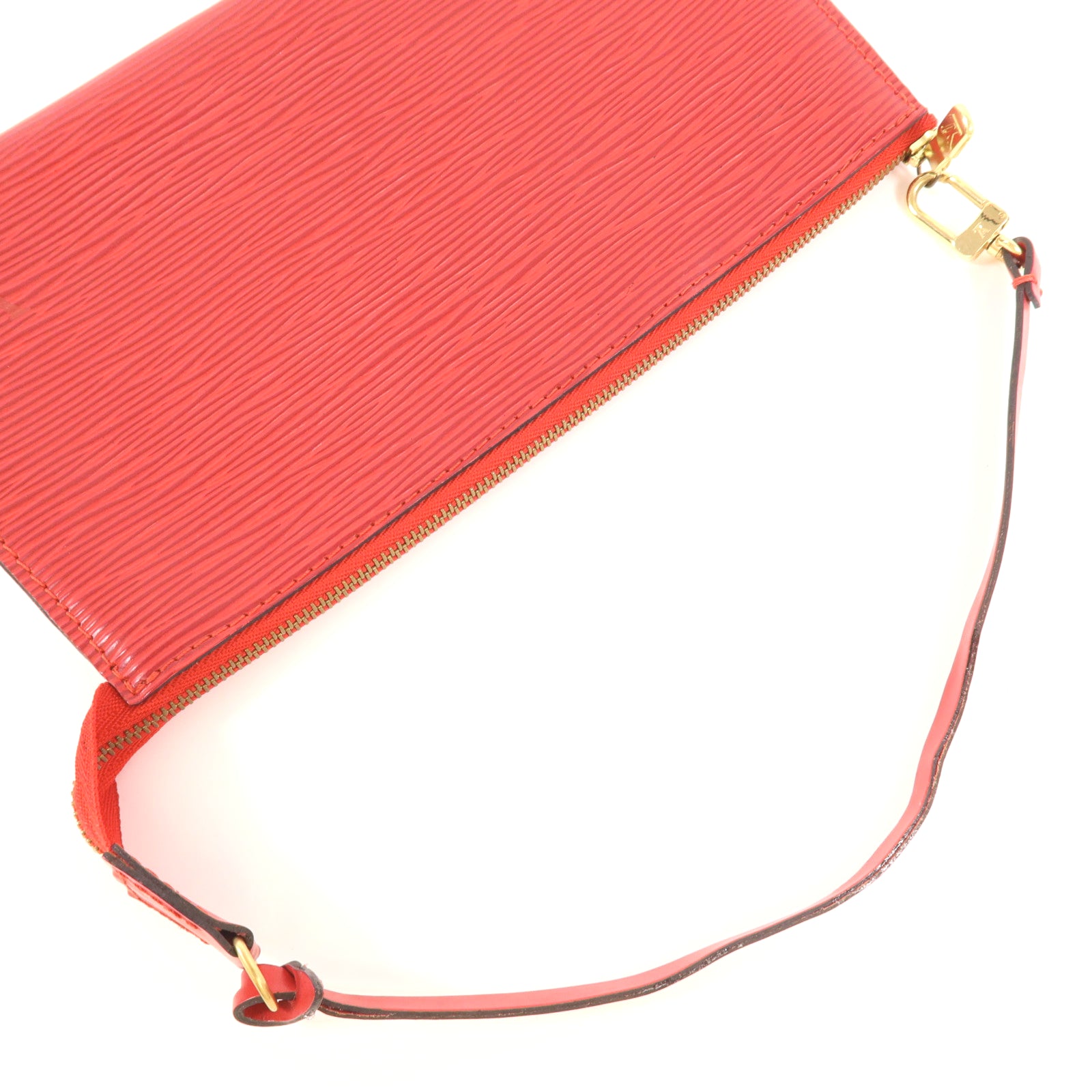 LOUIS VUITTON Epi Pochette Accessories金扣手挽袋