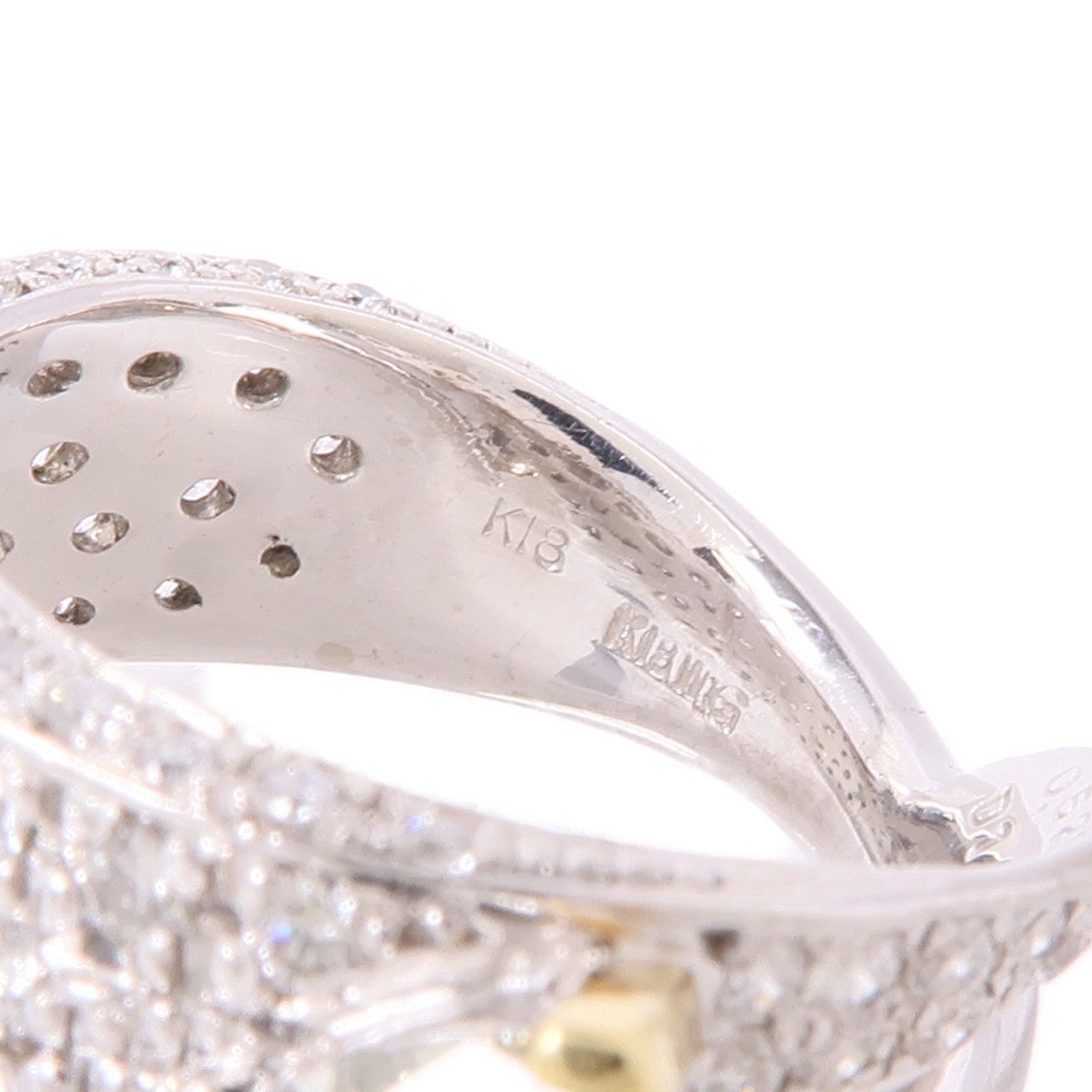 JEWELRY 【激減優惠】18K黃金/白金Diamond Ring鑽石戒指US#4.5