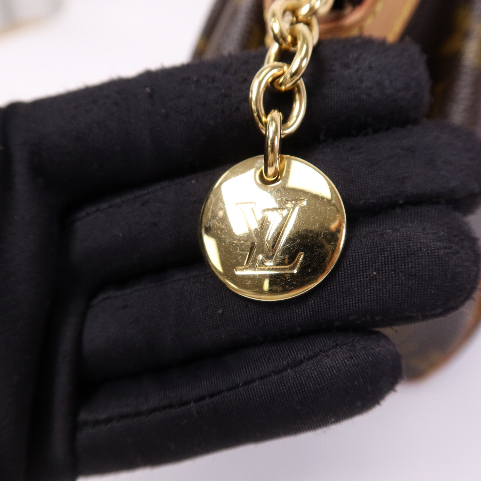 LOUIS VUITTON Monogram Tivoli PM金扣手挽袋