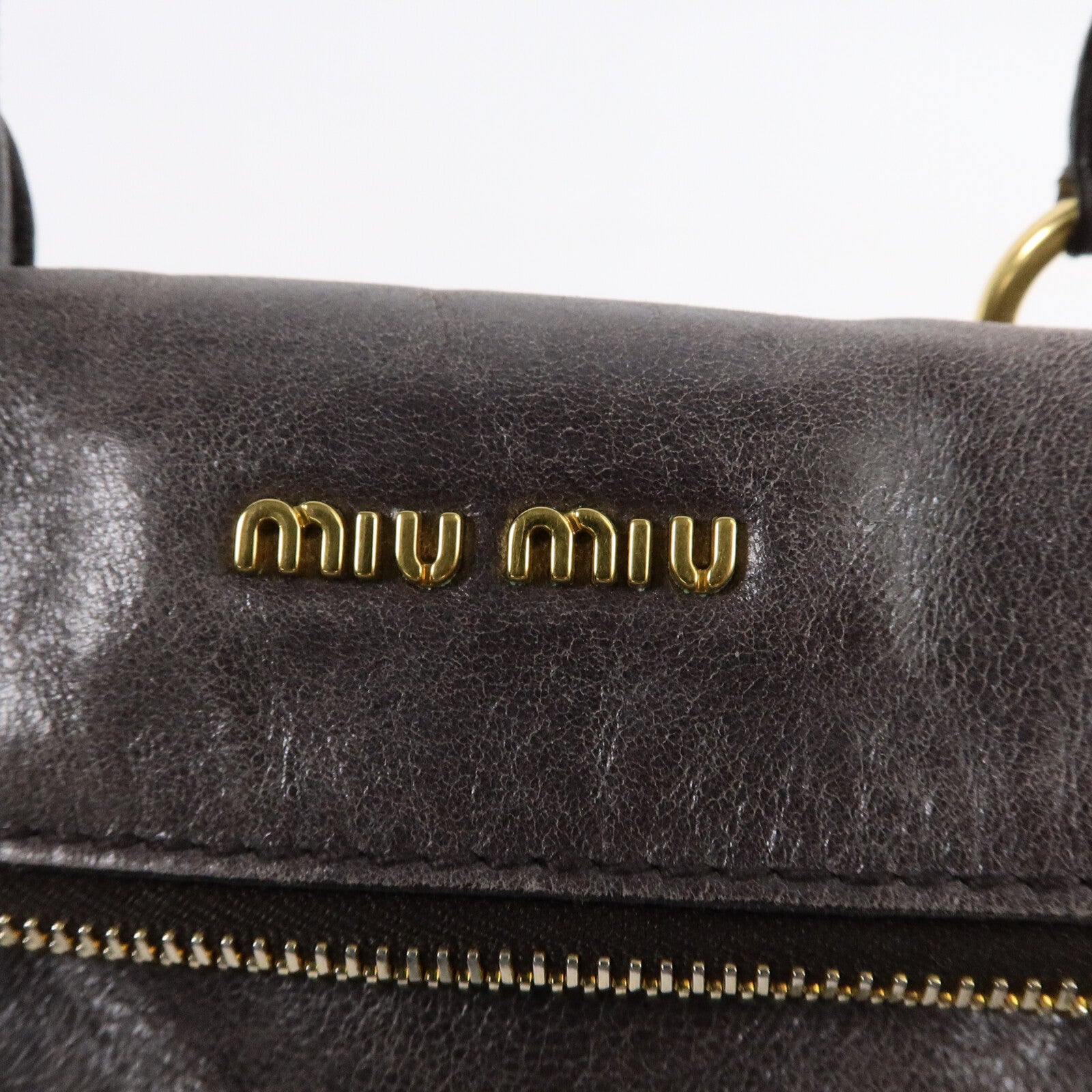 Miu Miu 牛皮皮革2 Way Shoulder Bag手挽肩背兩用袋