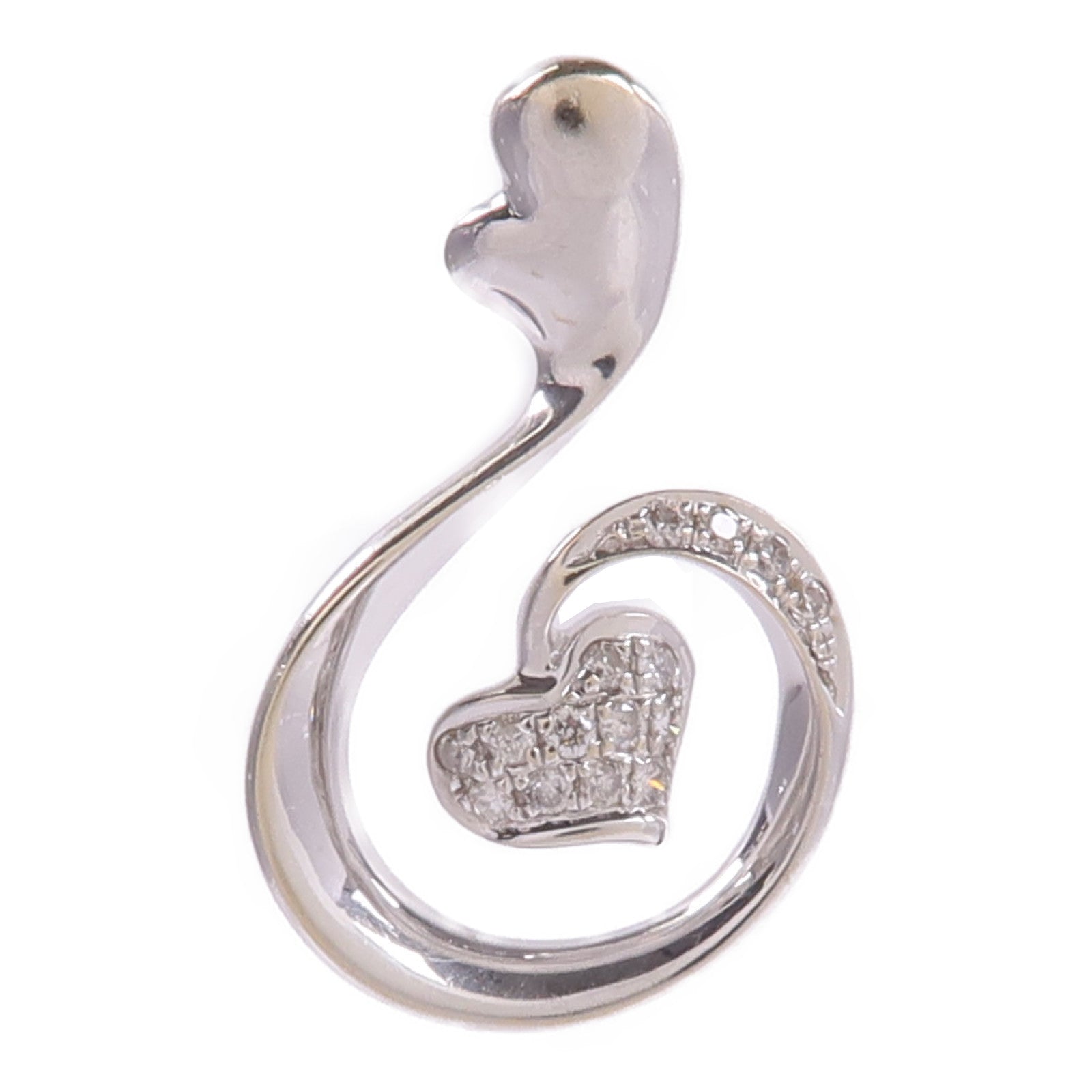 JEWELRY 18K白金Diamond Pendant Top鑽石吊墜