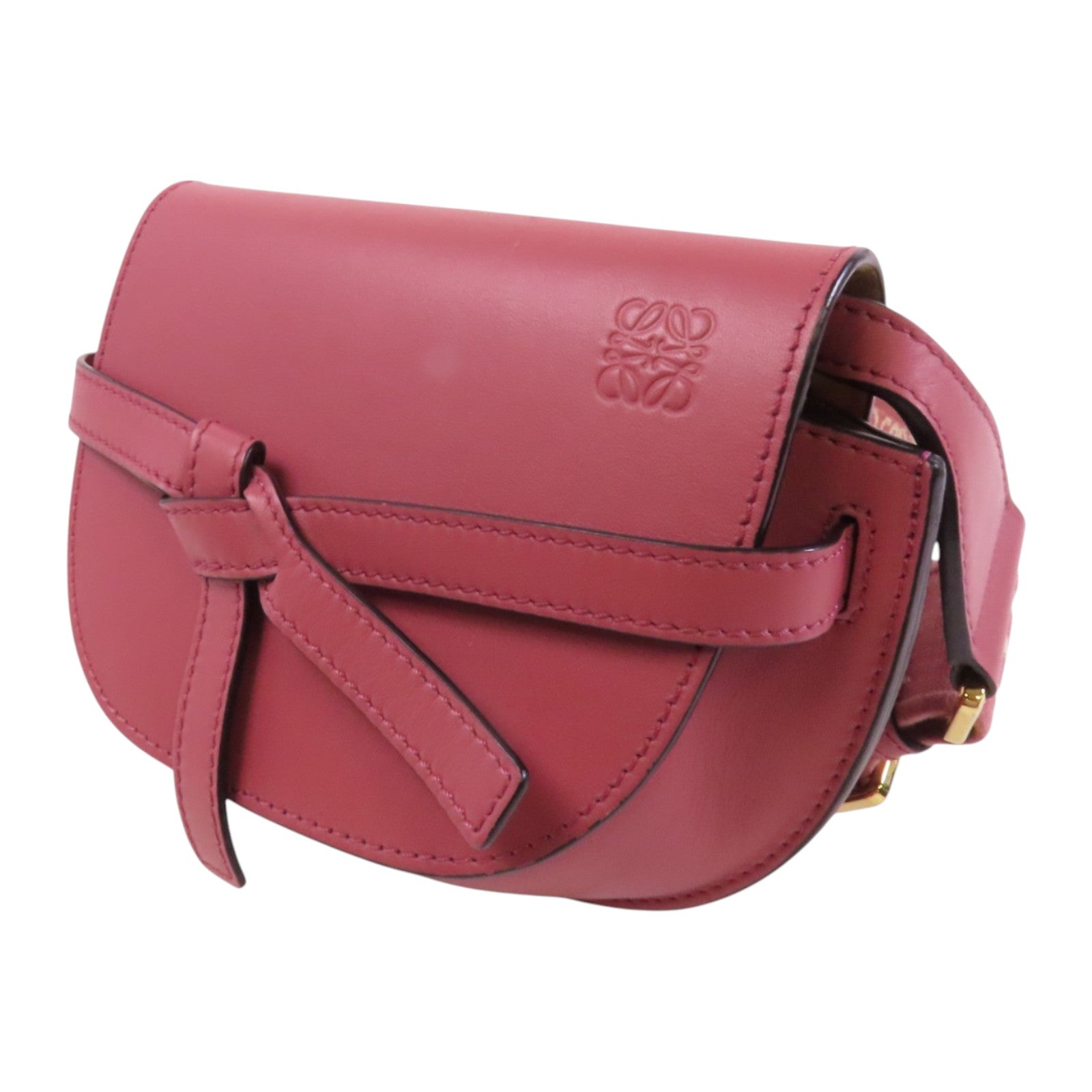 LOEWE 牛皮皮革Mini Gate金扣肩背袋