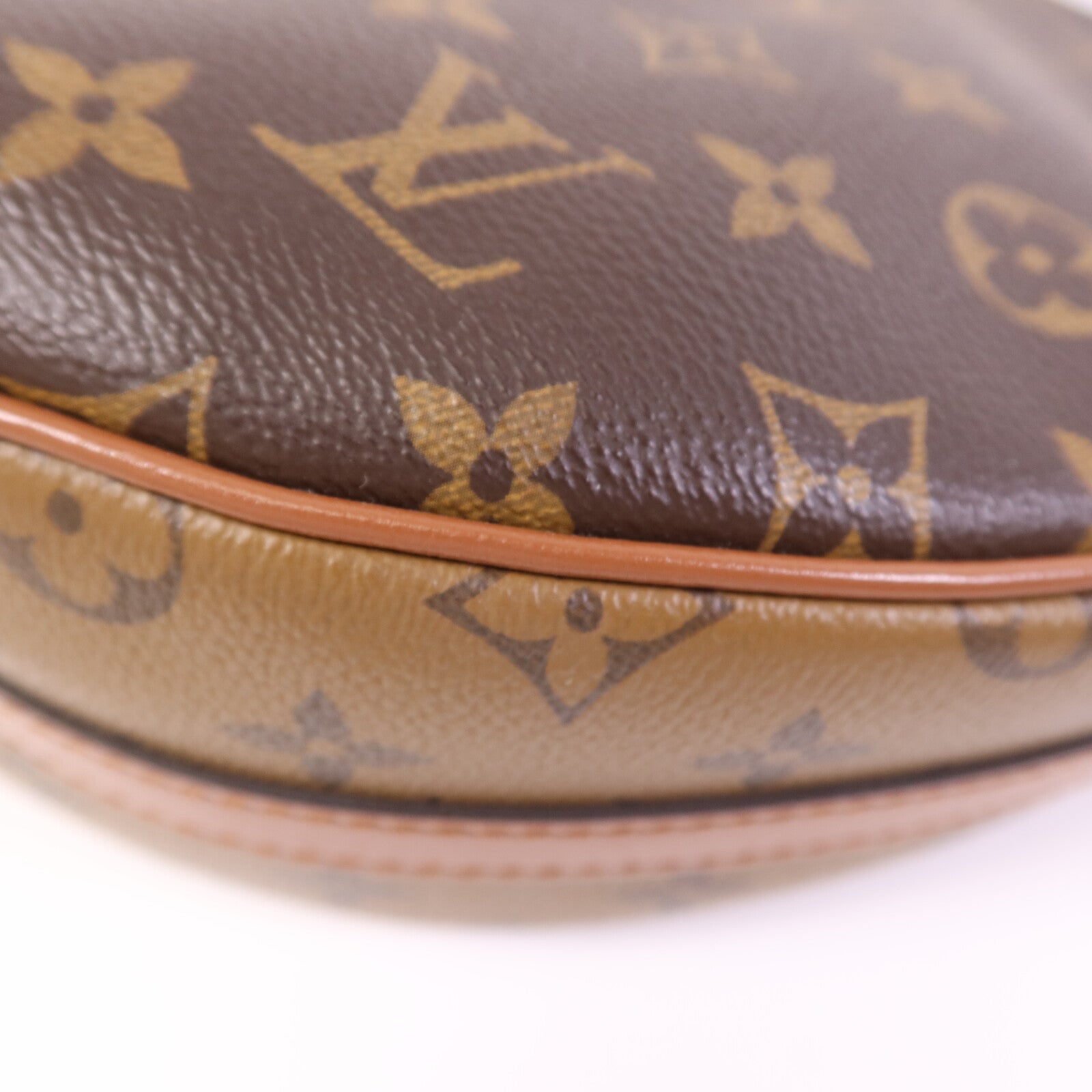 LOUIS VUITTON Monogram/Monogram Reverse Loop Hobo金扣手挽肩背兩用袋