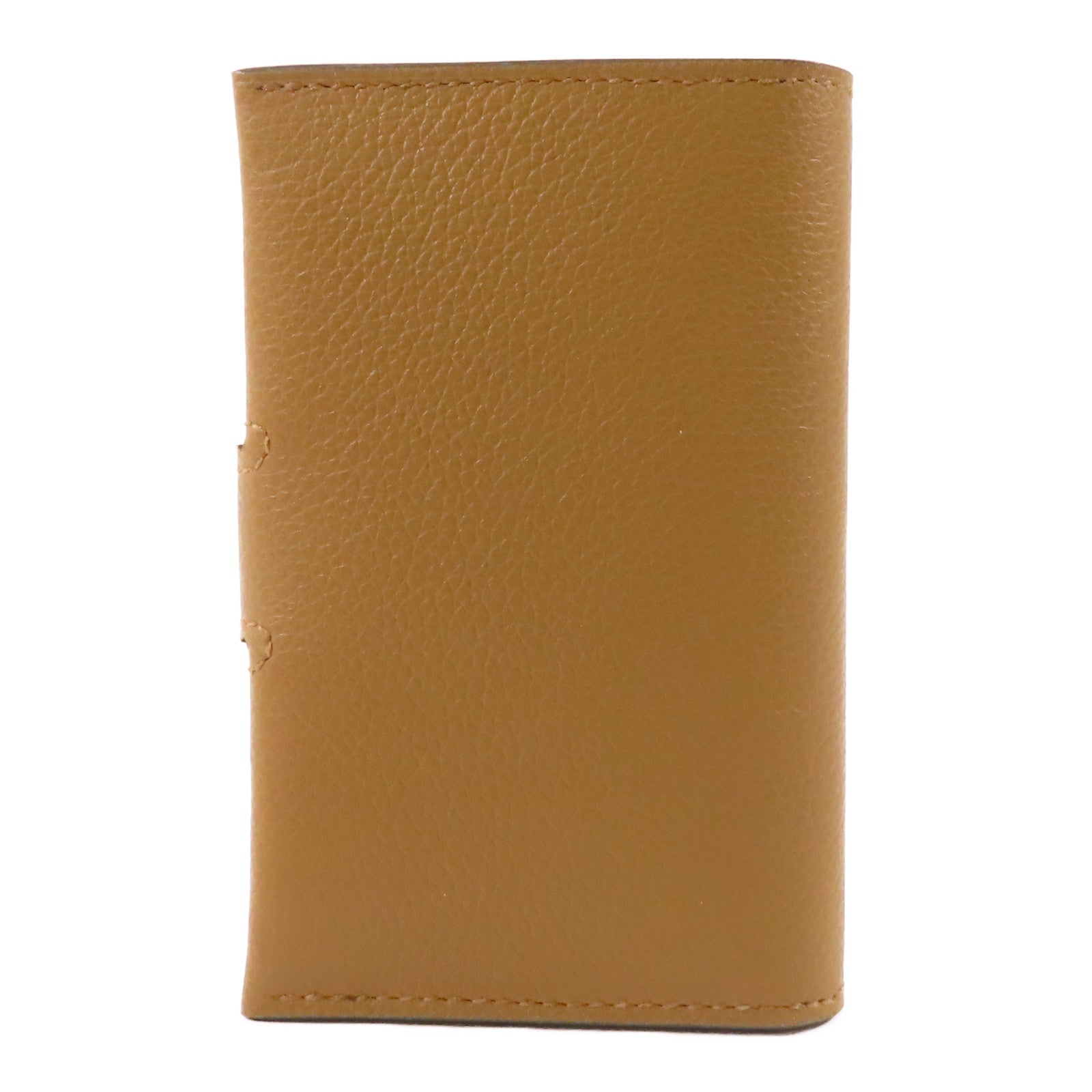 HERMES Evercolor皮革Porte-Cartes R.M.S Card Holder銀扣卡片套Alezan